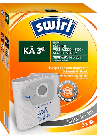Swirl Staubsaugerbeutel »KÄ 3®«, (Packung, 3 St.), Staubsaugerbeutel für Kärcher &... kaufen