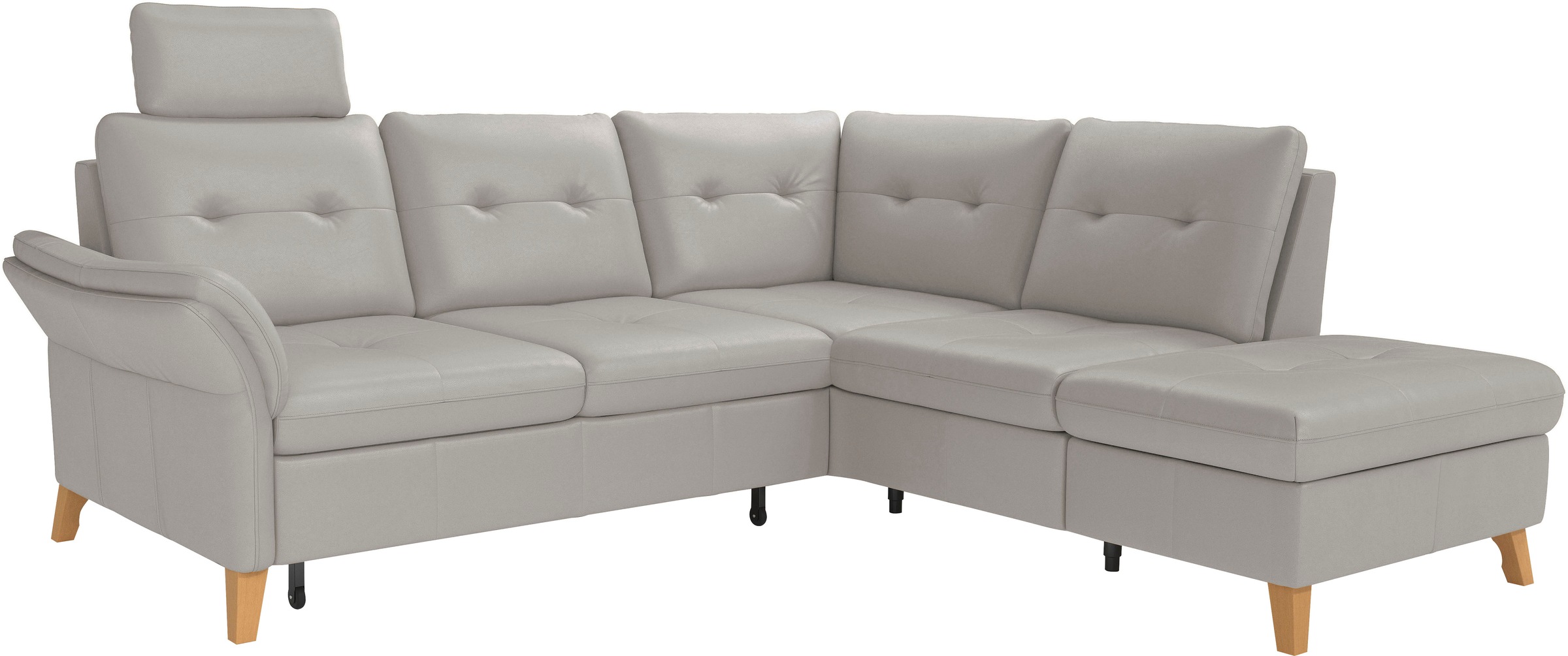 sit&more Ecksofa »Göteborg«, inkl. Sitztiefenverstellung, wahlweise mit Bettfunktion & Bettkasten