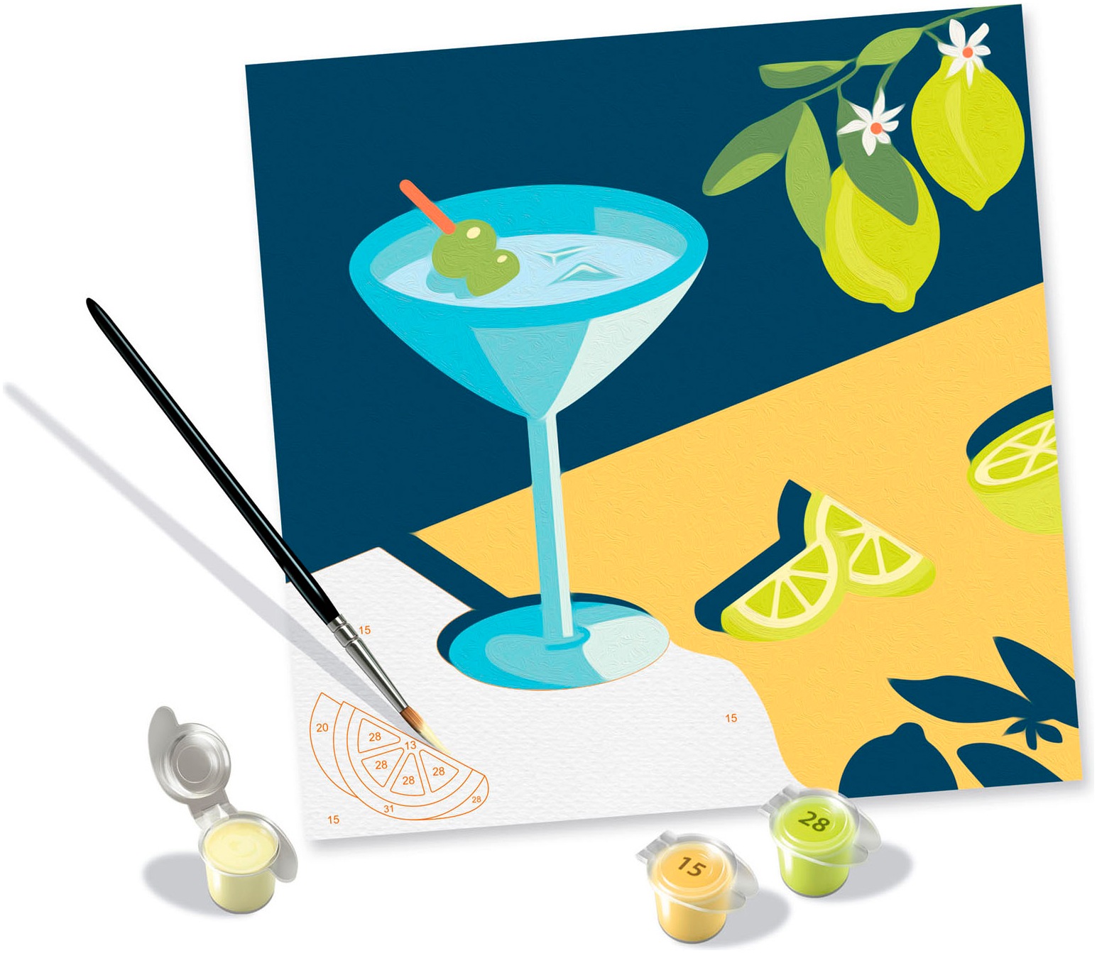 Ravensburger Malen nach Zahlen »CreArt, Adults Trend, Mocktail Zitrone«, für Erwachsene; Made in Europe