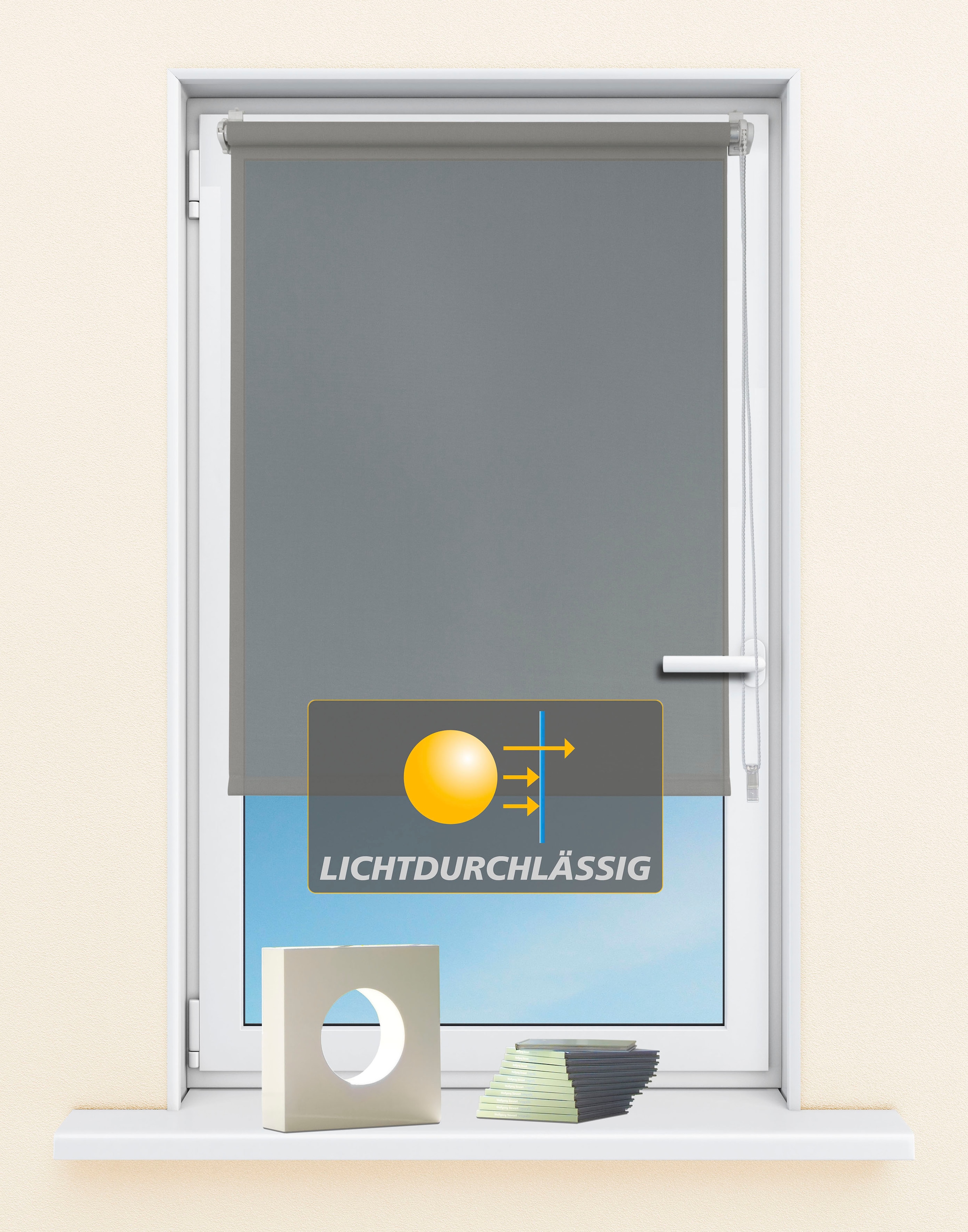 Kutti Seitenzugrollo »Seitenzugrollo 'Ida', Lichtschutz, Klemmfix, ohne Bohren, Fixmaß«, Lichtschutz, ohne Bohren, Sichtschutz, Sonnenschutz