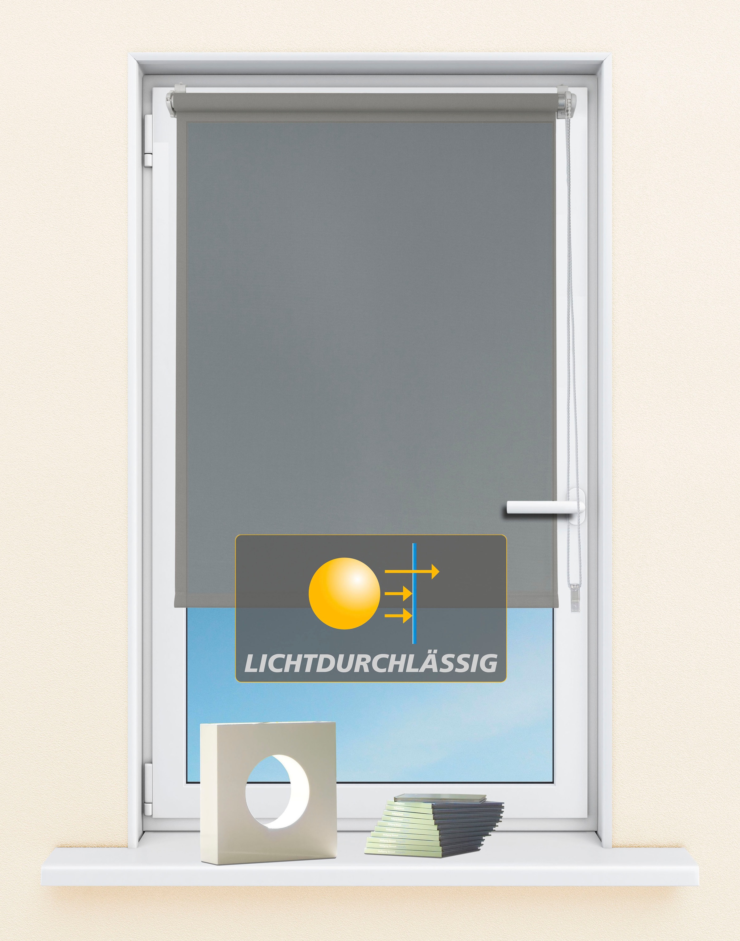 Kutti Seitenzugrollo »Seitenzugrollo 'Ida', Lichtschutz, Klemmfix, ohne Boh günstig online kaufen