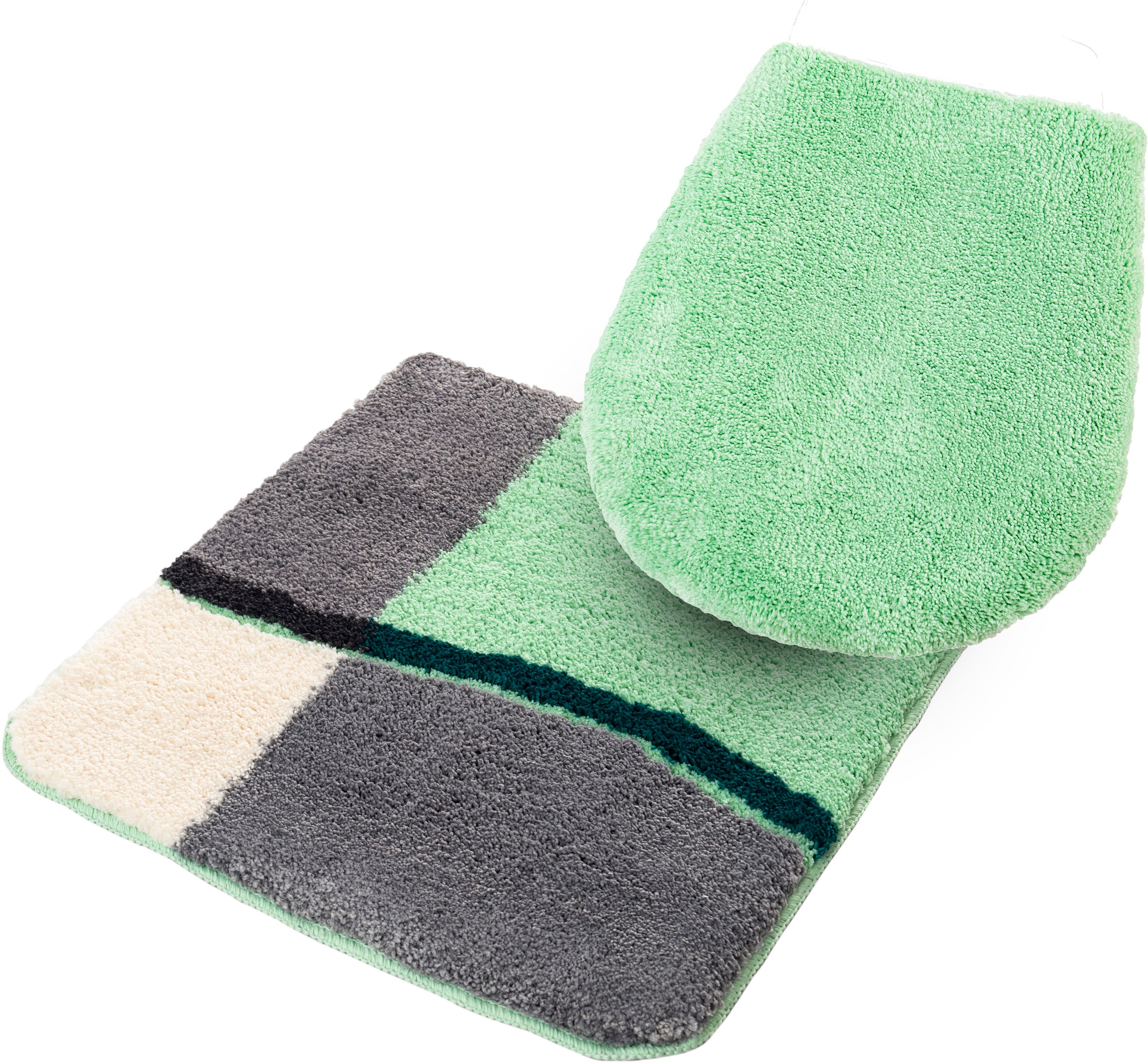 my home Badematte »Belio, Badvorleger, Badezimmer Teppich«, rutschhemmend b günstig online kaufen
