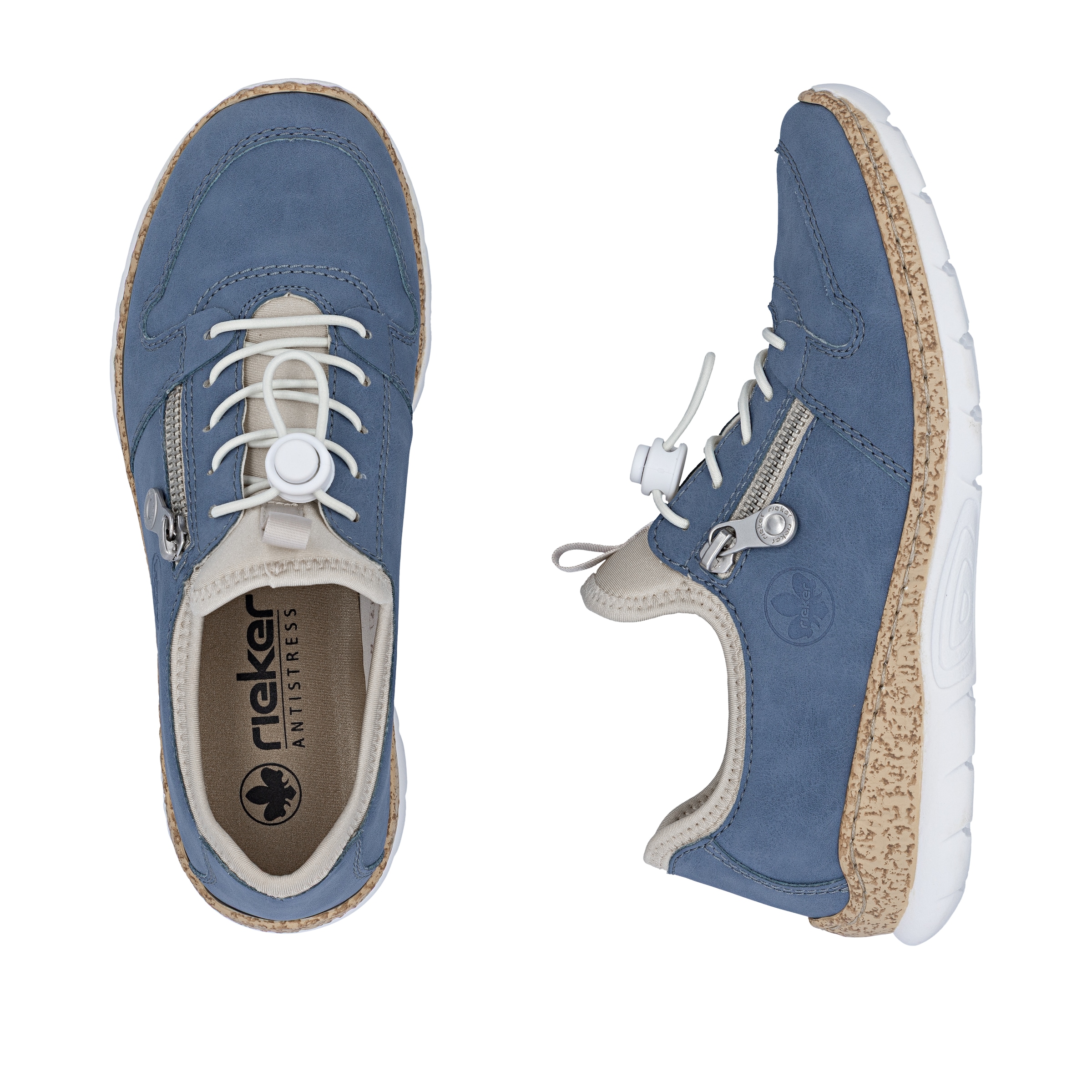 Rieker Slip-On Sneaker  Freizeitschuh, Halbschuh, Slipper mit leichter Laufsohle