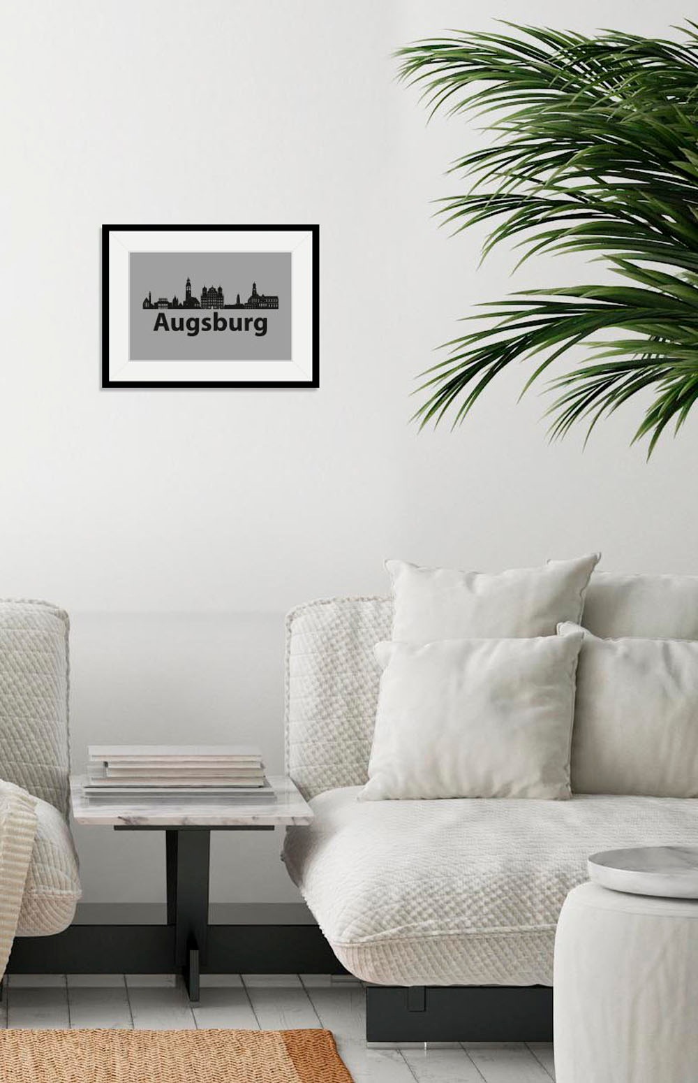 queence Bild »Augsburg Skyline«, Städte-Stadt-Deutschland-Gebäude, (1 St.), günstig online kaufen