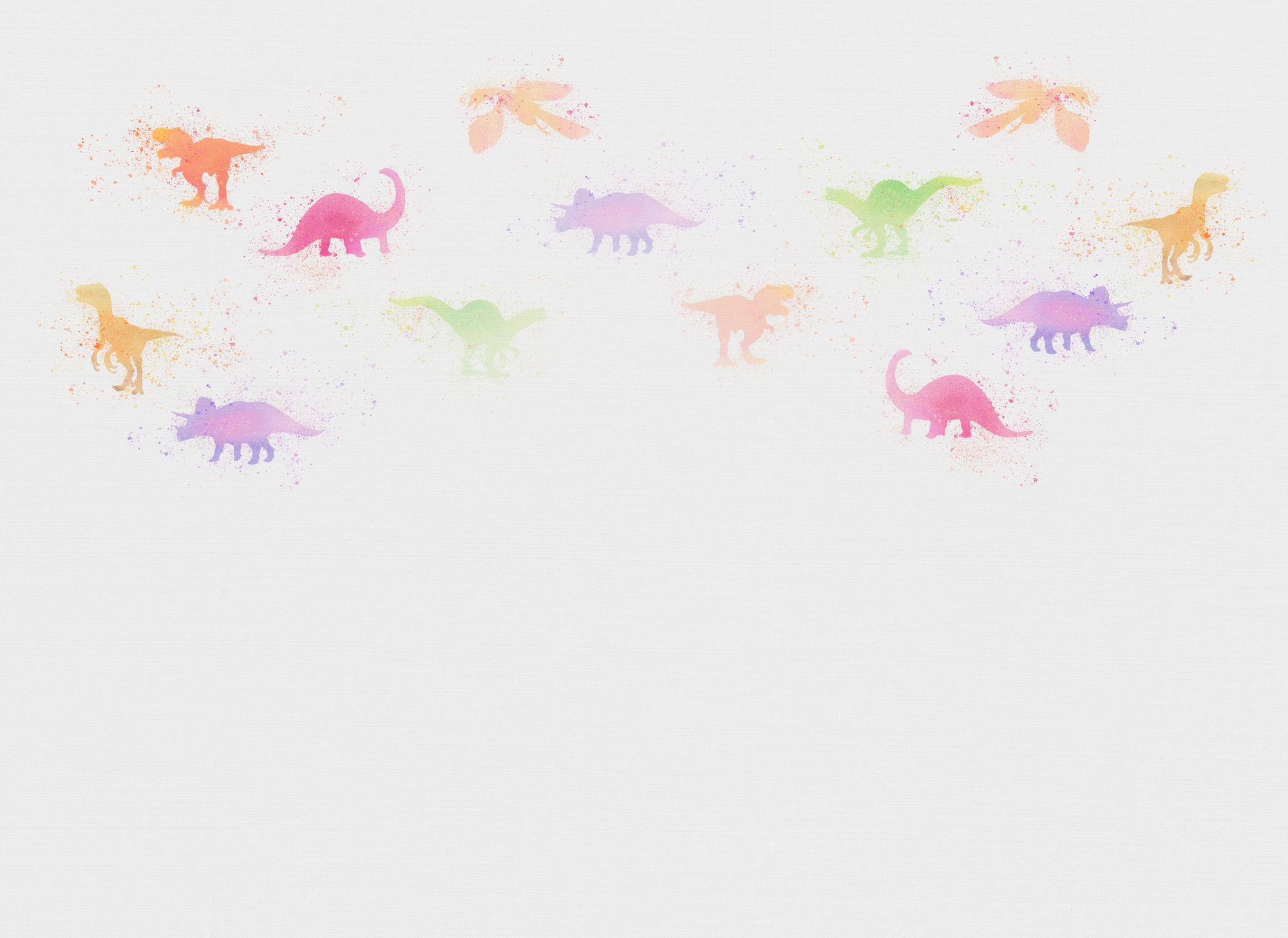 A.S. Création Vliestapete »Dinosaurier Tapete bunt Weiß  Kindertapete« matt strukturiert