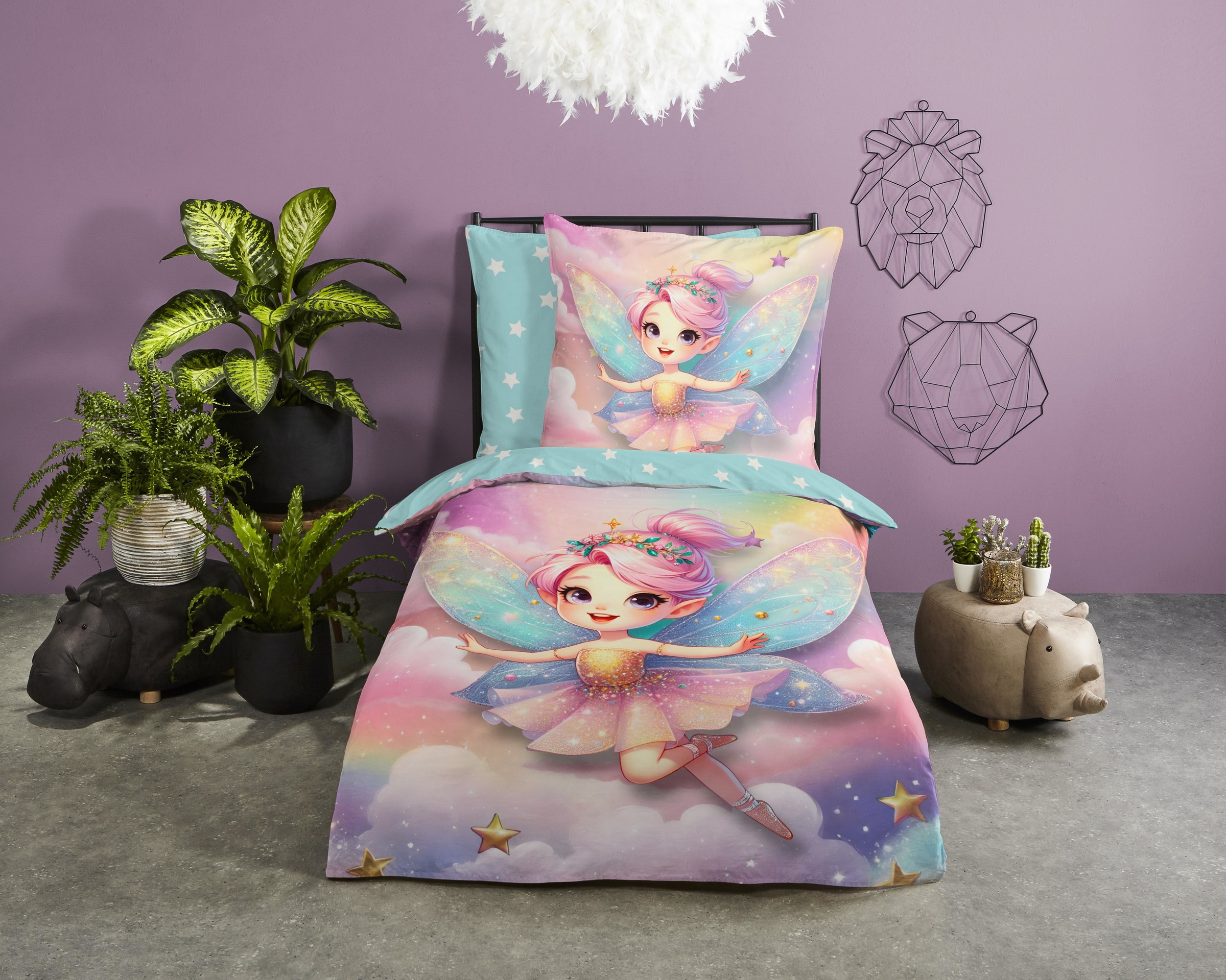 good morning Kinderbettwäsche »Twinkles«, Baumwolle, Renforcé, 2 Teilig, We günstig online kaufen