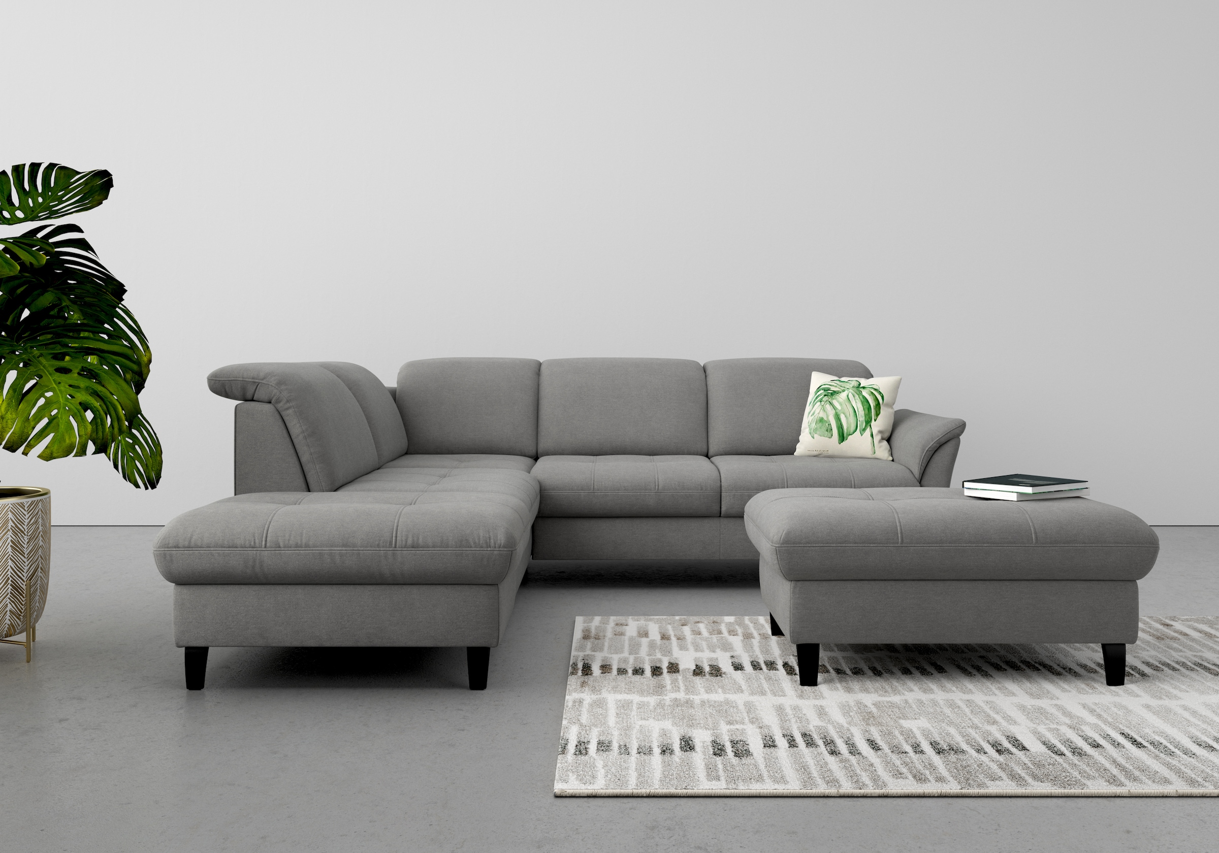 sit&more Ecksofa »Maggiore L-Form«, wahlweise mit Kopfteilverstellung, Bett günstig online kaufen
