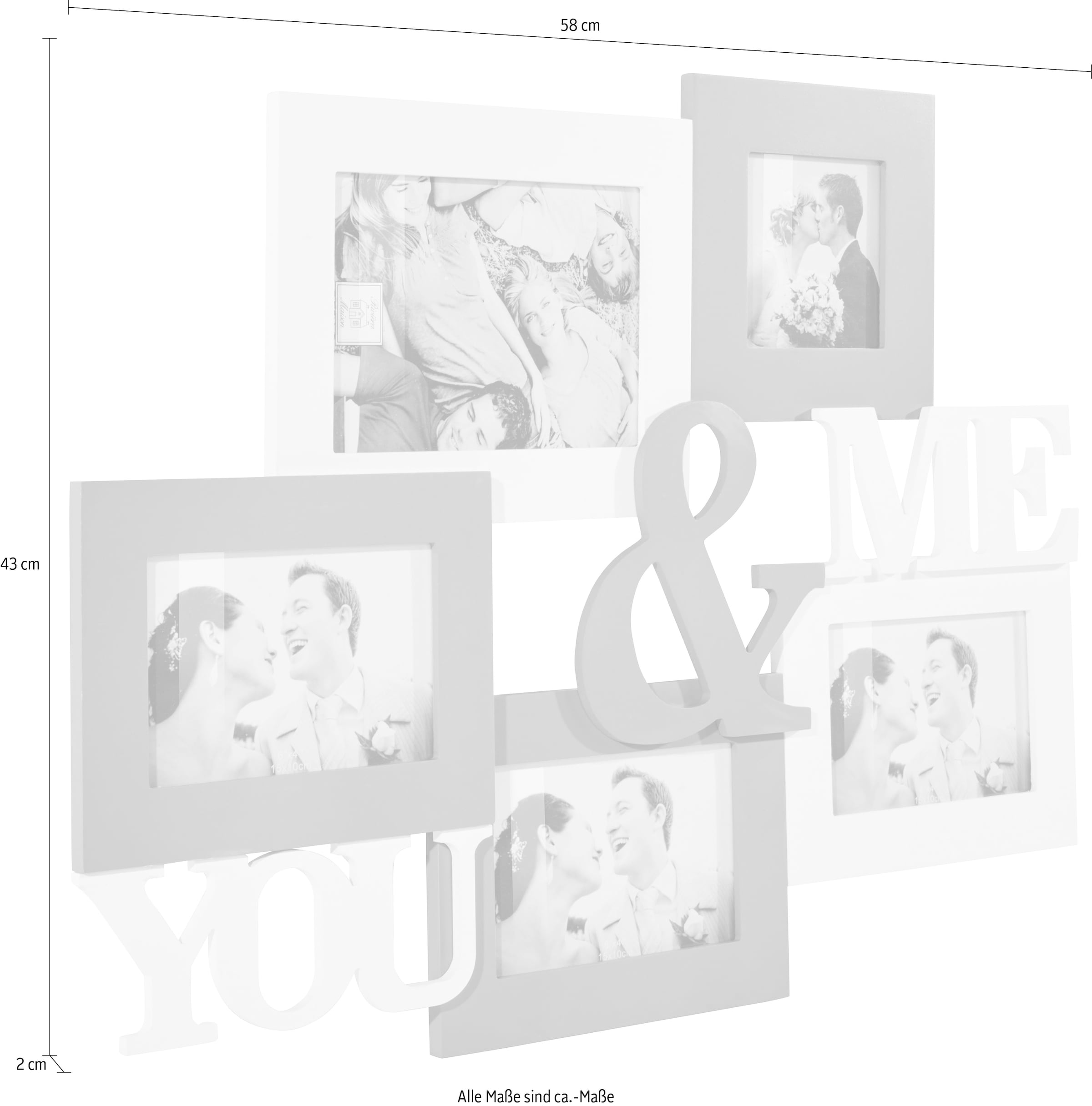 my home Bilderrahmen Collage »YOU & ME«, Fotorahmen jetzt im %Sale