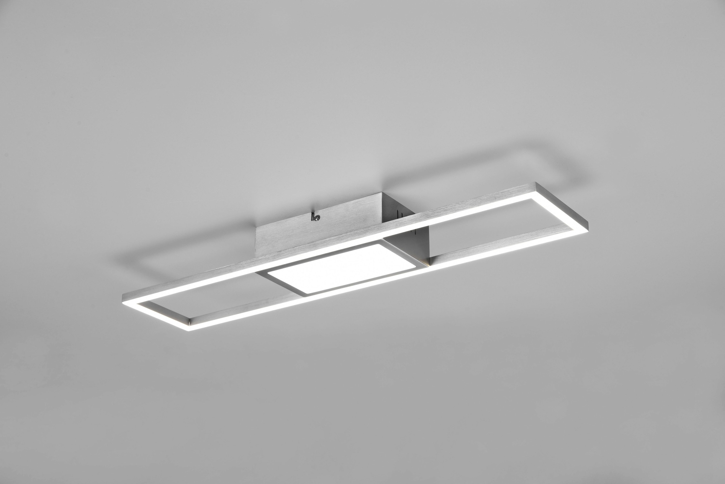 REALITY Leuchten LED Deckenleuchte »Rigido«, 1 flammig, Leuchtmittel LED-Board | LED fest integriert, Deckenlampe mit Fernbedienung dimmbar Lichtfarbe einstellbar Memory