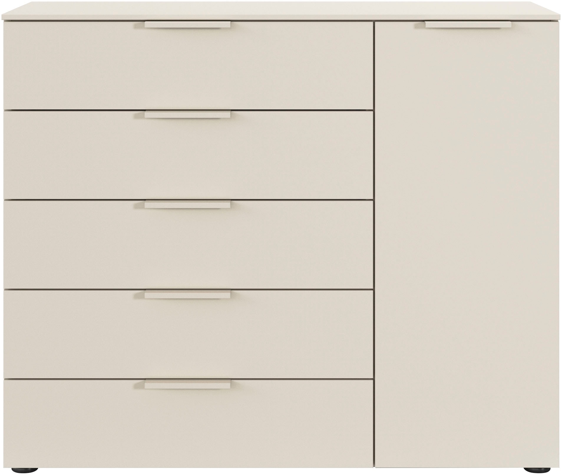 rauch Schubkastenkommode »Kommode Türkommode Sideboard Kombikommode FLIPP« Breite 120 cm mit 2 Einlegeböden,  1-türig mit  5 Schubladen und Soft-Close-Funktion