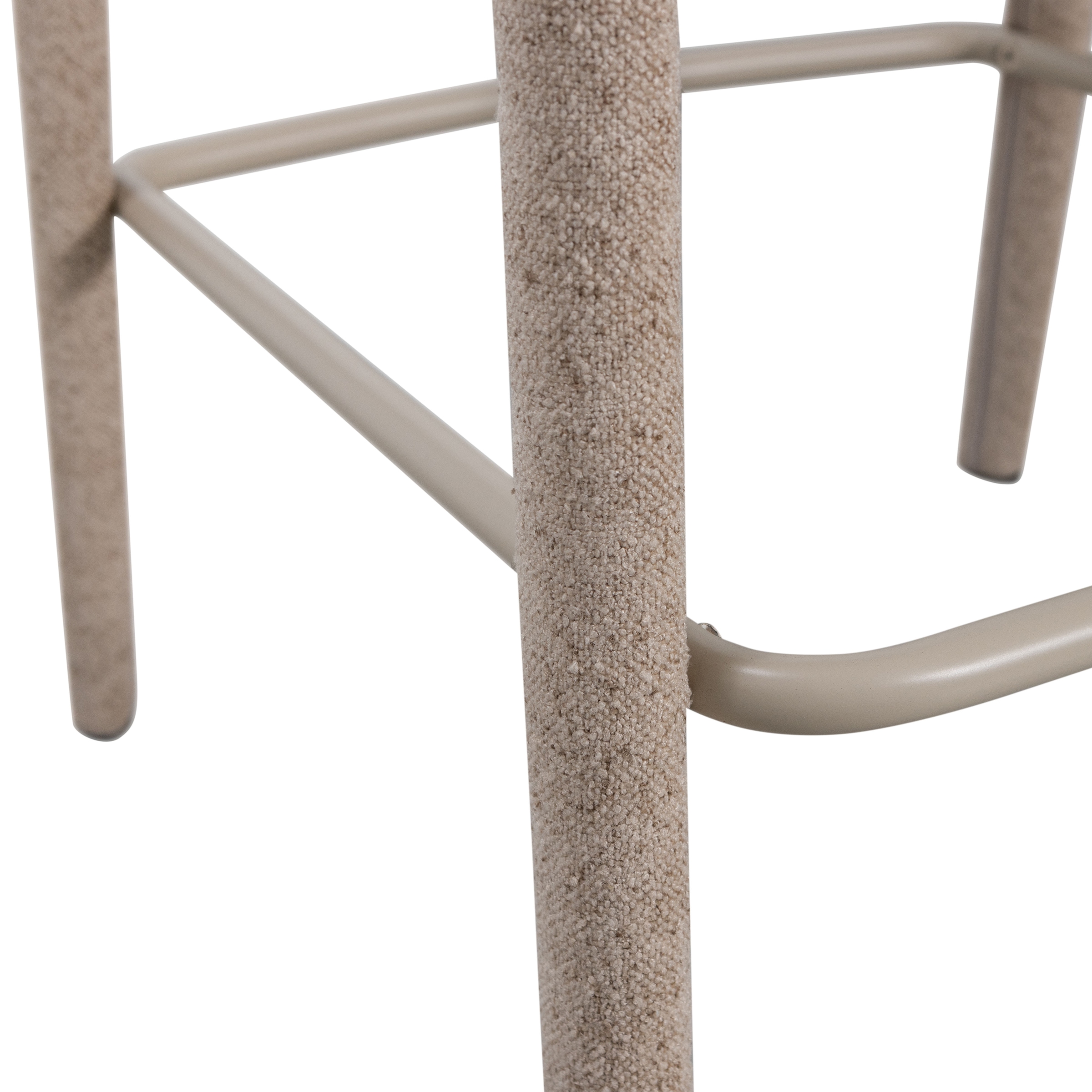 WOOOD Barhocker »Noble mit Fußstütze und vollständig gepolstertem B 48 x T 52 x H 95 cm« Gewebebezug, Belastbarkeit 150 kg, hohe Verschleißfestigkeit