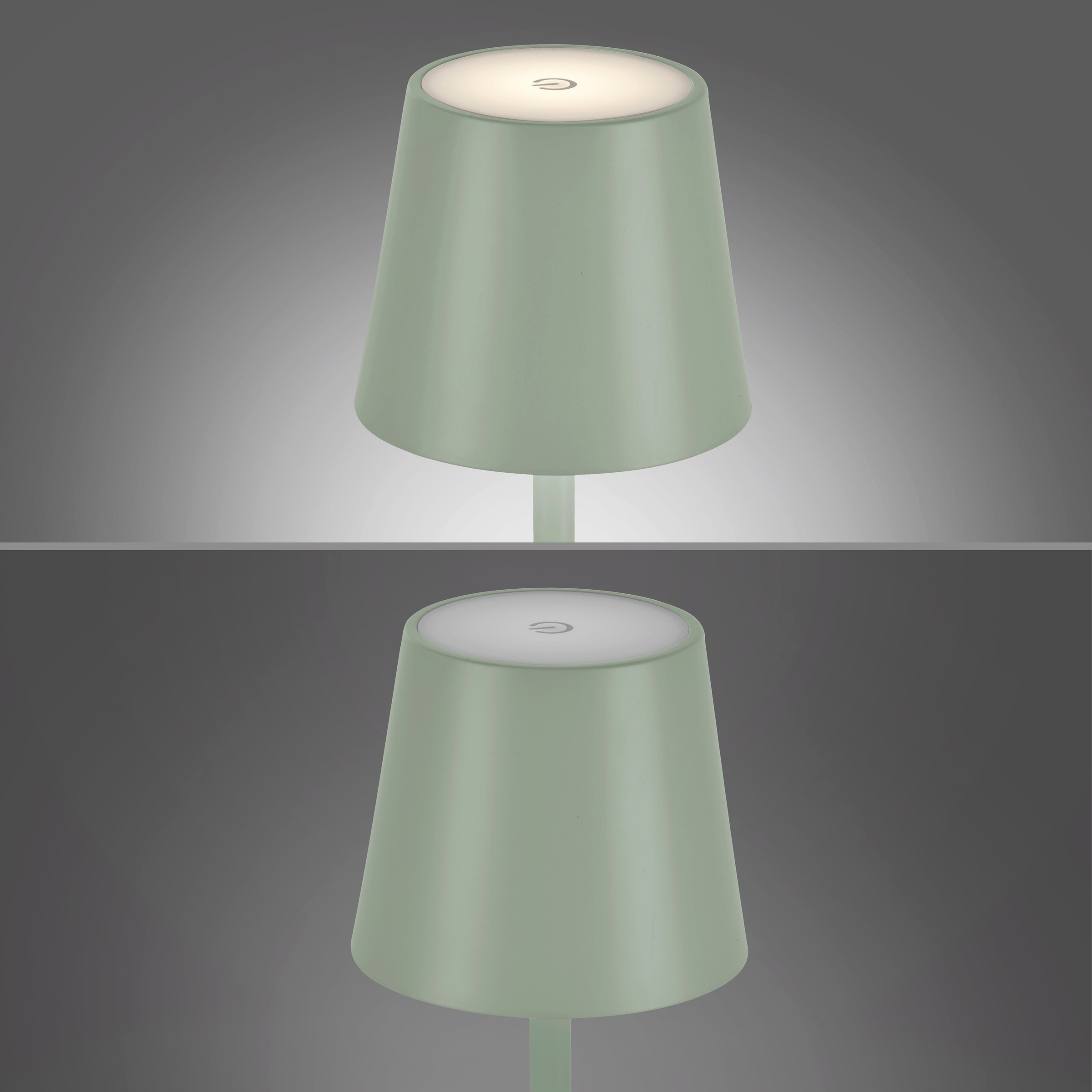 JUST LIGHT LED Tischleuchte »EURIA, 2er Set«, 1 flammig, Leuchtmittel LED-Board | LED fest integriert, LED Akku Tischlampe
