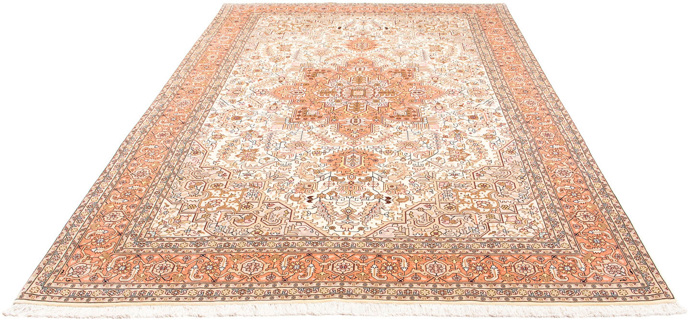 morgenland Orientteppich »Perser - Täbriz - Royal - 305 x 202 cm - beige«, günstig online kaufen