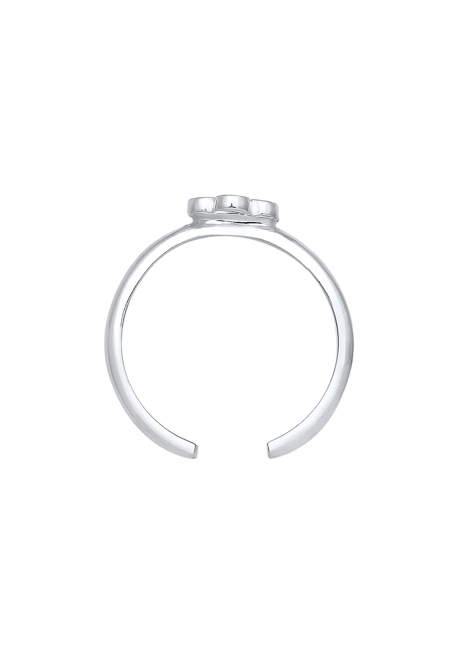 Elli Fingerring »Kinder Blume Kristall 925 Silber«