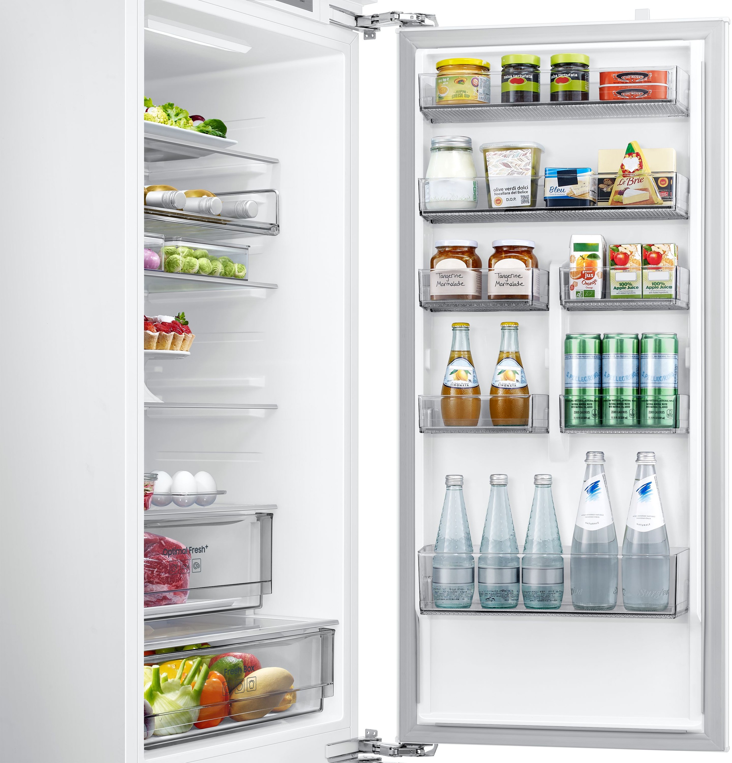 Samsung Einbaukühlgefrierkombination BRB8OF »BRB80F30ADFO«, All‑Around Cooling ‑ Gleichmäßige Kühlung