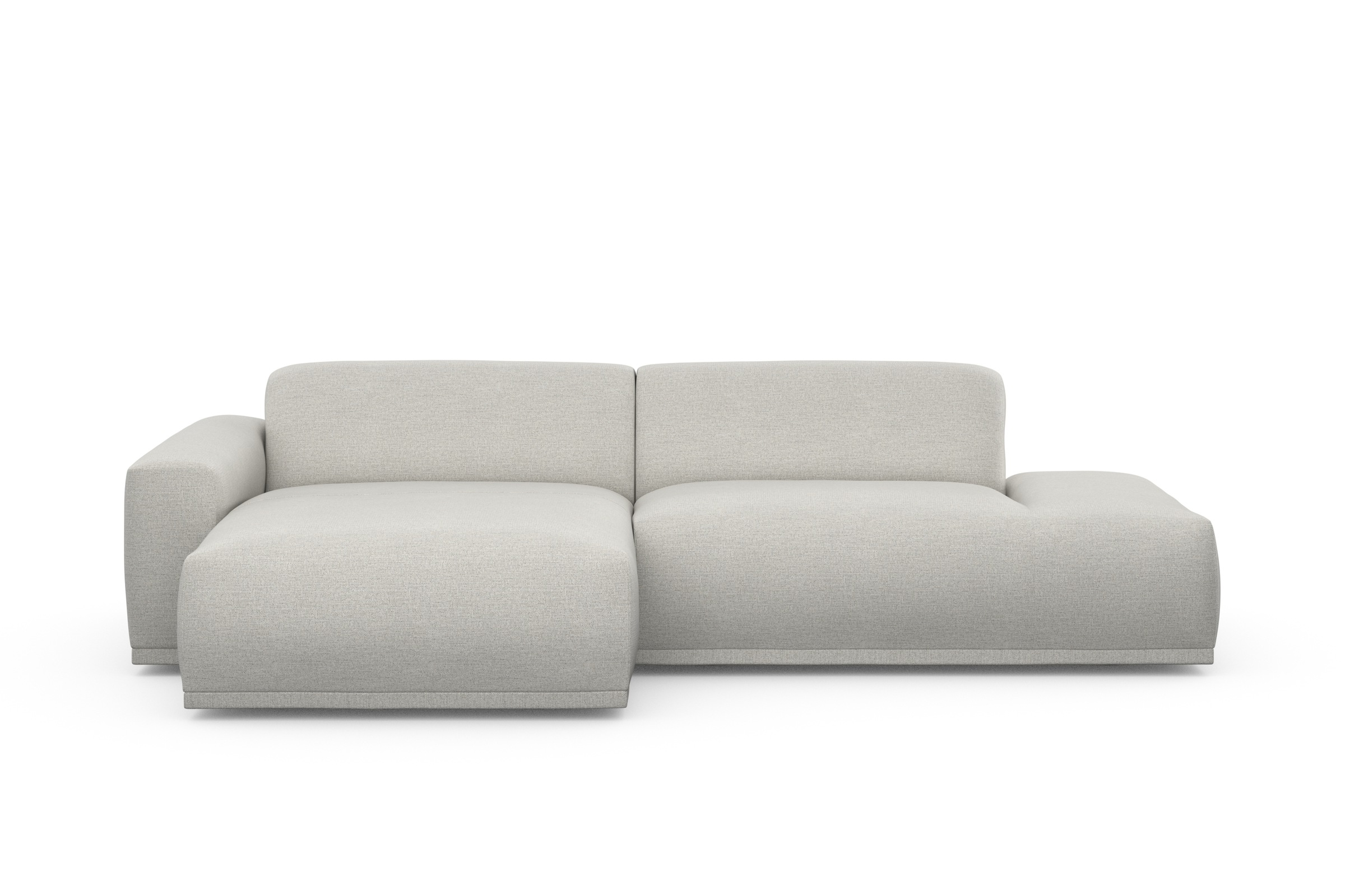 TRENDMANUFAKTUR Ecksofa Braga, aus 2 Teilen, moderner Cord-Stoff