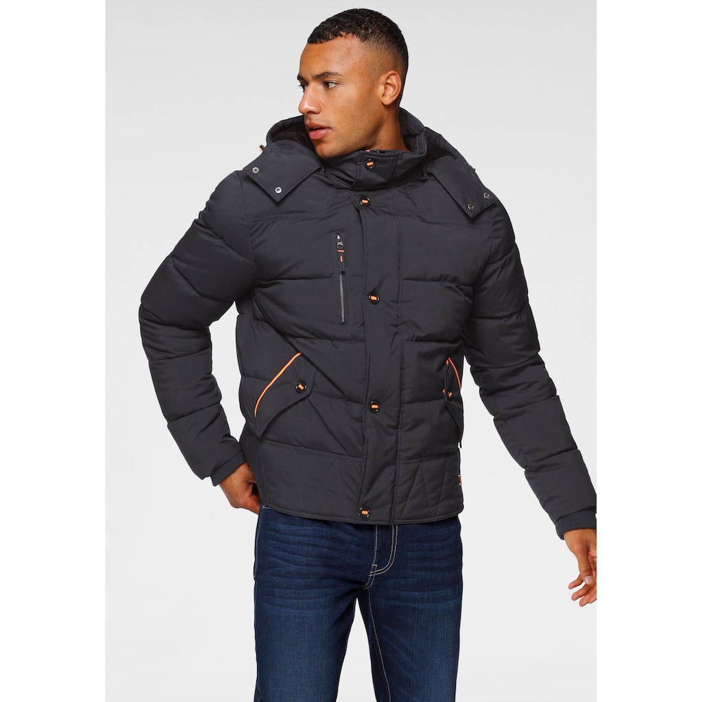 Bruno Banani Steppjacke, mit Kapuze