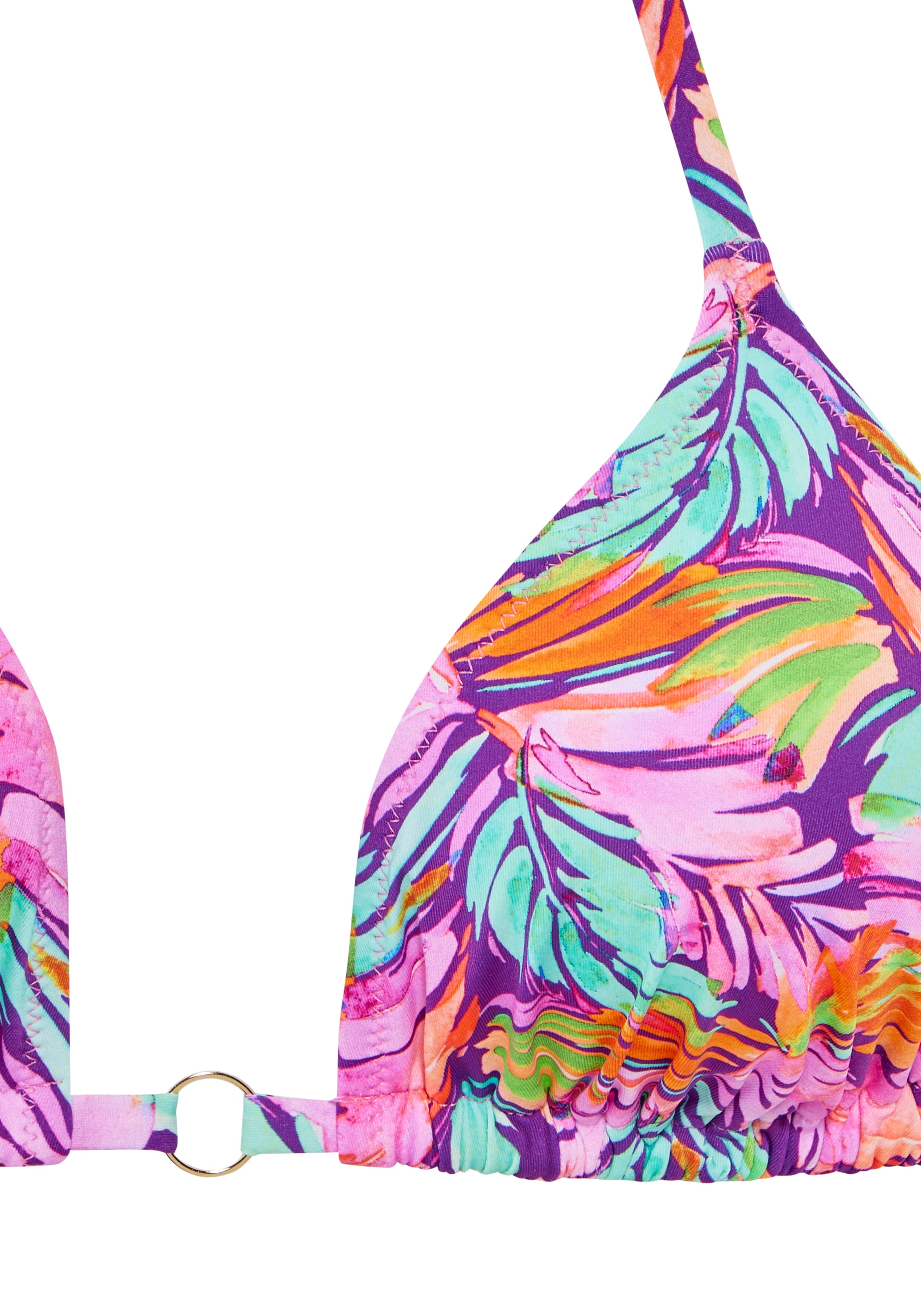 Vivance by Lascana Triangel-Bikini mit farbenfrohem Blätterdruck
