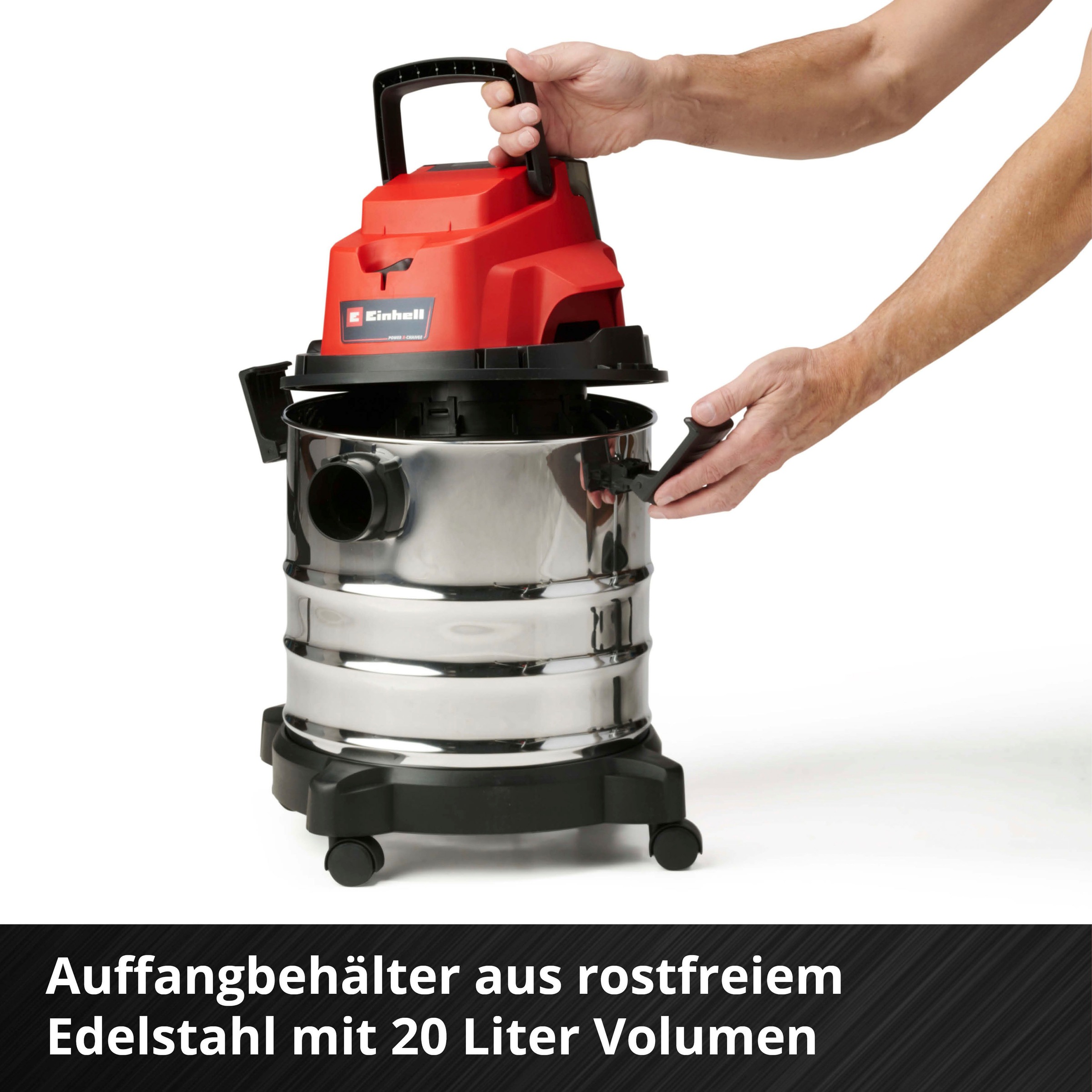 Einhell Nass-Trocken-Akkusauger »TC-VC 18/20 Li S - Solo«, Power X-Change, ohne Akku und Ladegerät