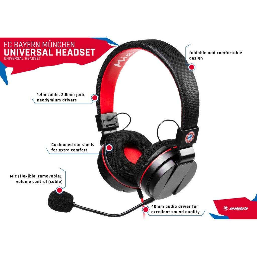 Snakebyte Headset »FC Bayern München Universal Headset«