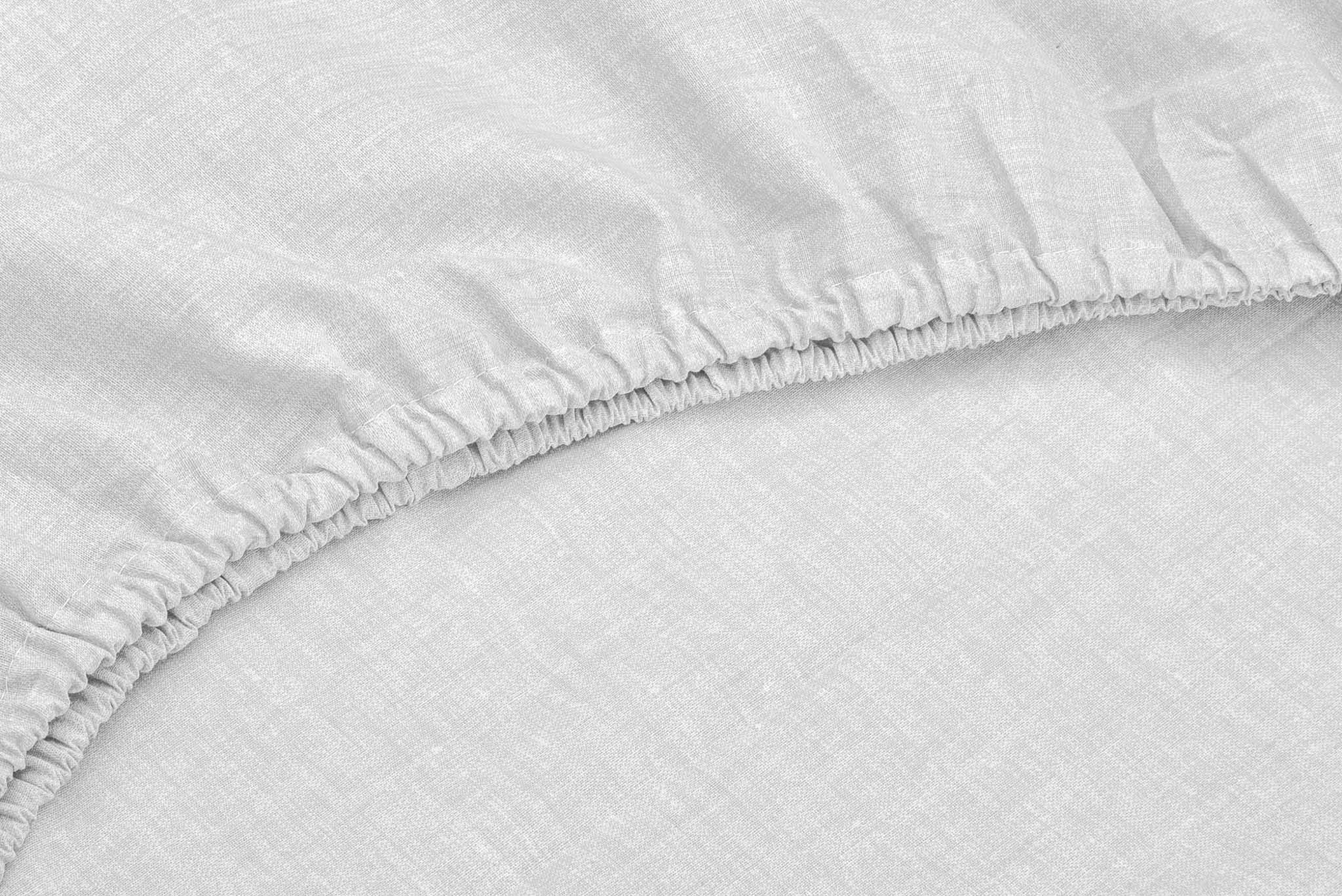 ZO HOME Spannbettlaken »Lino«, Laken aus 100% Baumwolle, Leinen Optik, Prin günstig online kaufen