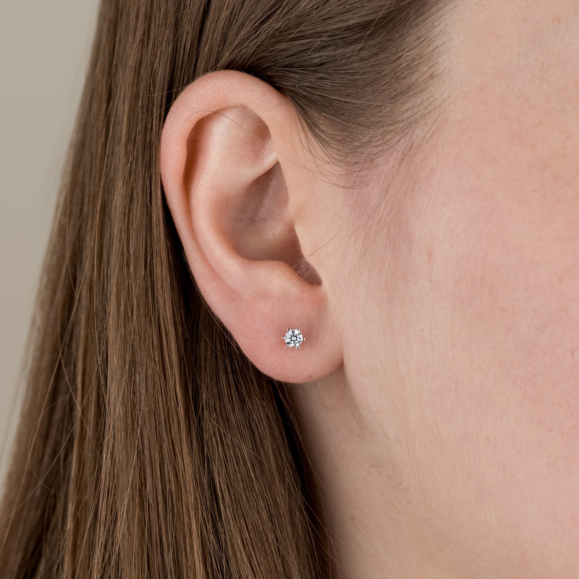 Orolino Paar Ohrstecker »Gold 750 mit 2x Brillant zus. 0,25 ct.«