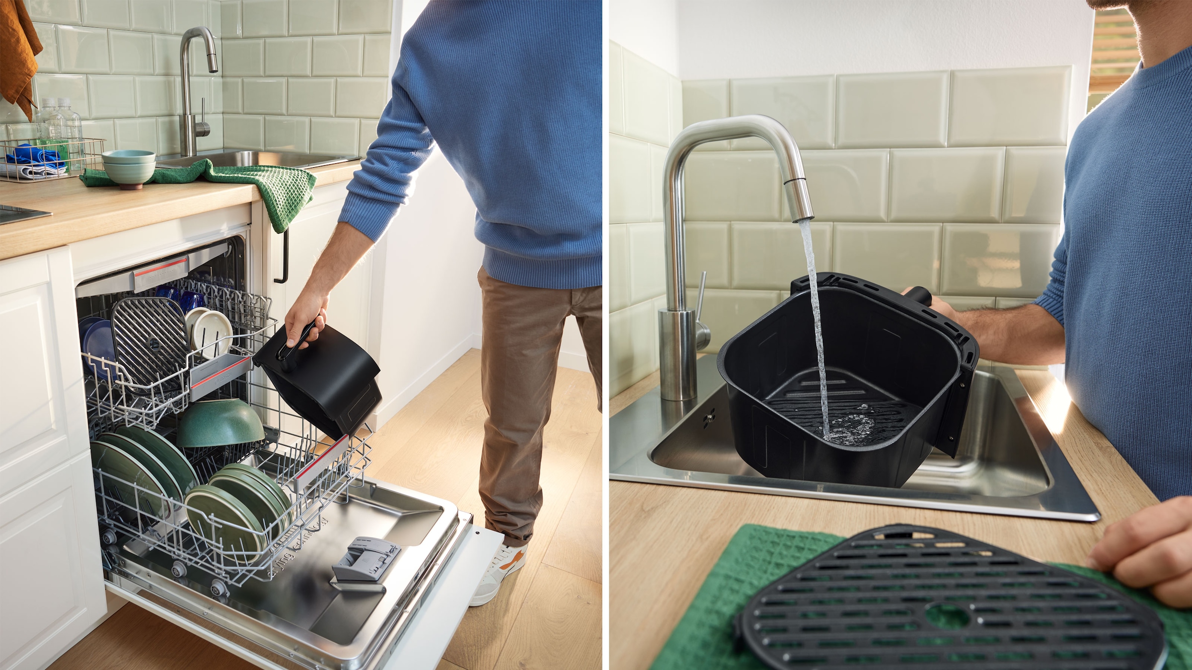 BOSCH Heißluftfritteuse »Air Fryer Serie 4, MAF462B0, 6,1l, 2 Heizelemente, 7 Programme«, Auftaufunktion, Korb/Gitter spülm.geeignet, schwarz