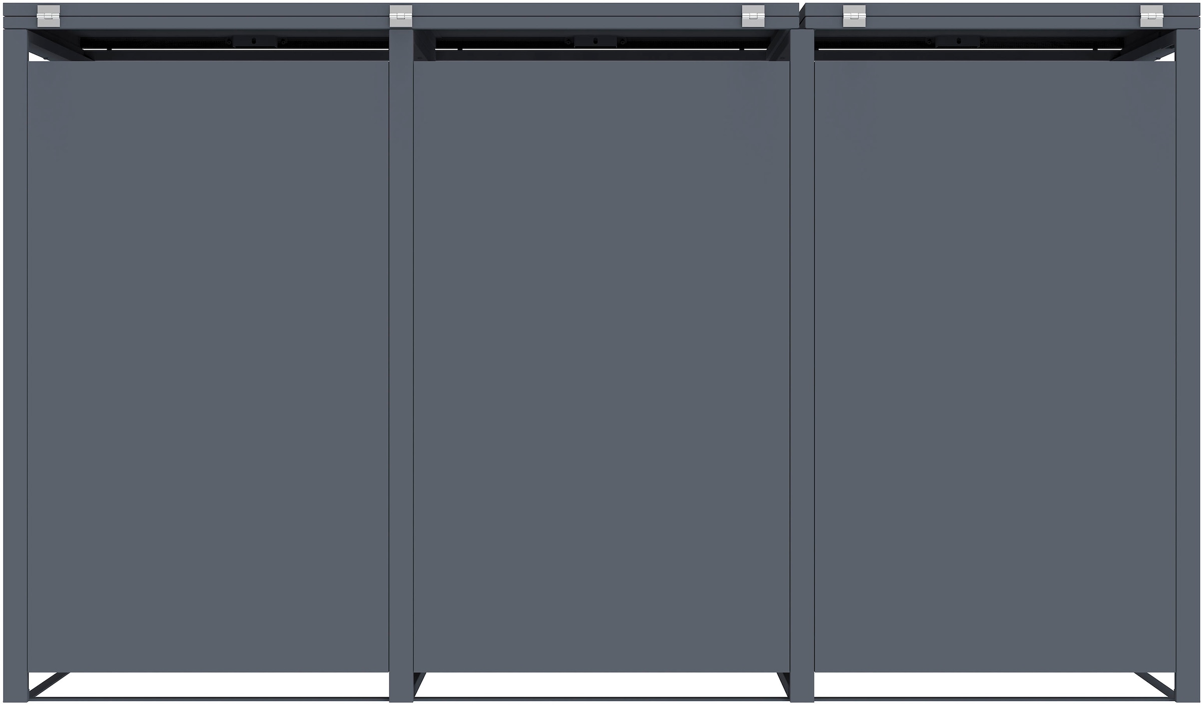 WESTMANN Mülltonnenbox »Pedura 3« BxTxH: 199x80x116 cm, für 3x240 L Mülltonnen