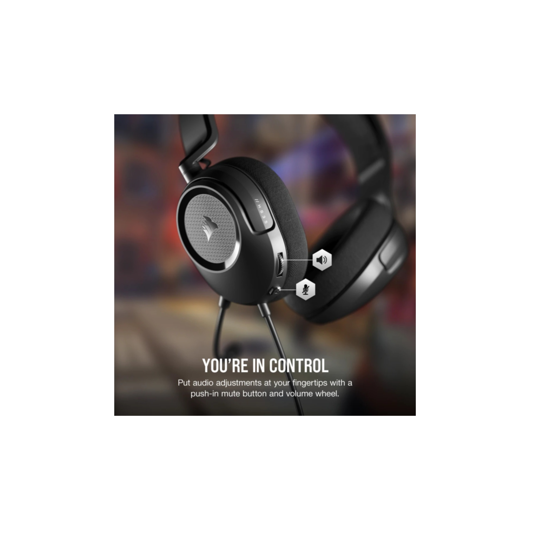 Corsair Kopfhörer »HS35 SURROUND v2« nicht vorhanden Freisprechfunktion