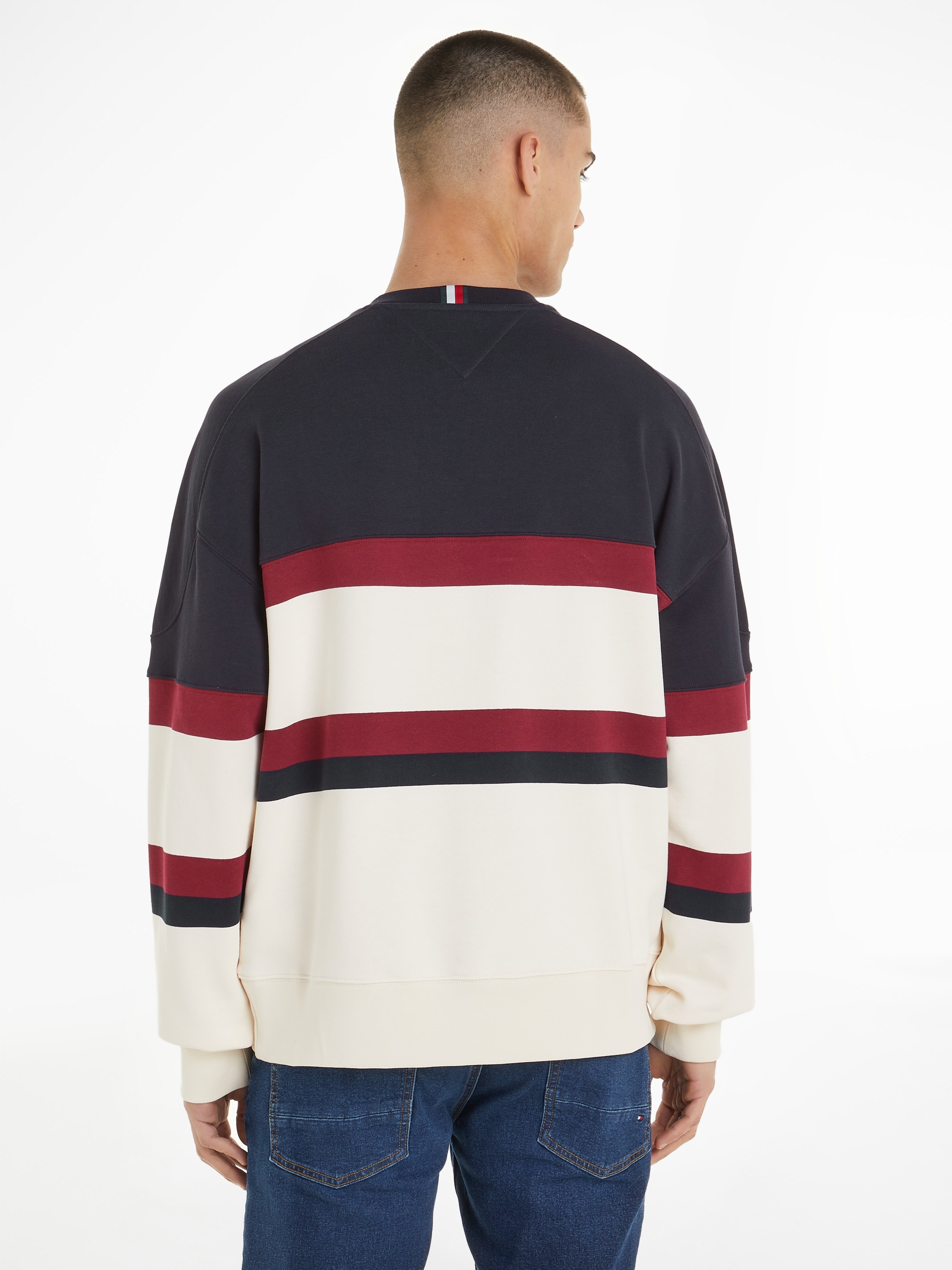 Tommy Hilfiger Sweatshirt MONOTYPE COLOR BLOCK SWEATSHIRT mit modischem Logoschriftzug auf der Brust bestellen Quelle