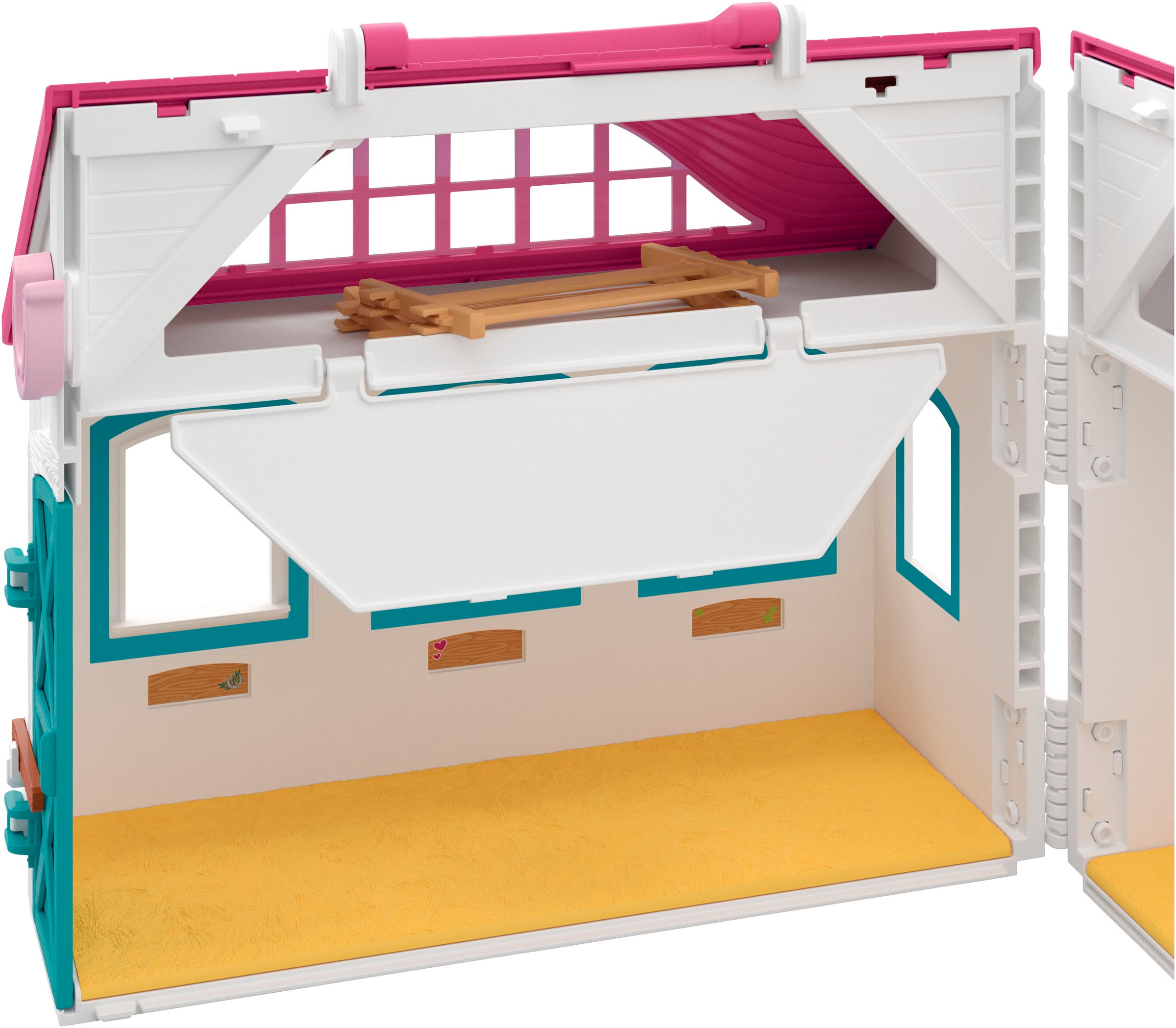 Schleich® Spielwelt »HORSE CLUB, Offenstall -Kleines Hufeisen (42703)«, Made in Europe