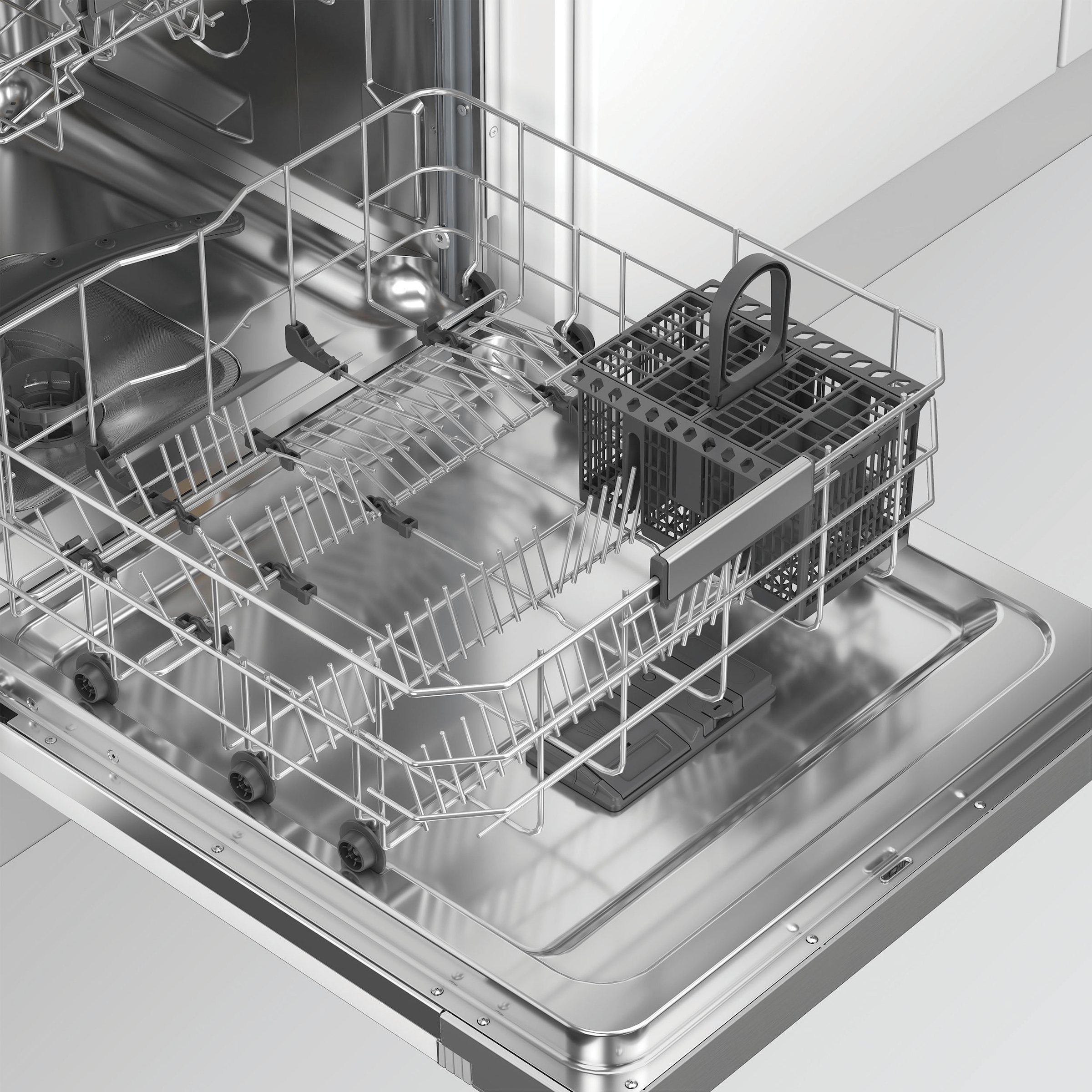BAUKNECHT teilintegrierbarer Geschirrspüler »OBBC Ecosilent2 8650« 8,9 l 14 tlg. Maßgedecke ActiveDry – automatische Türöffnung, 2+2 Herstellergarantie