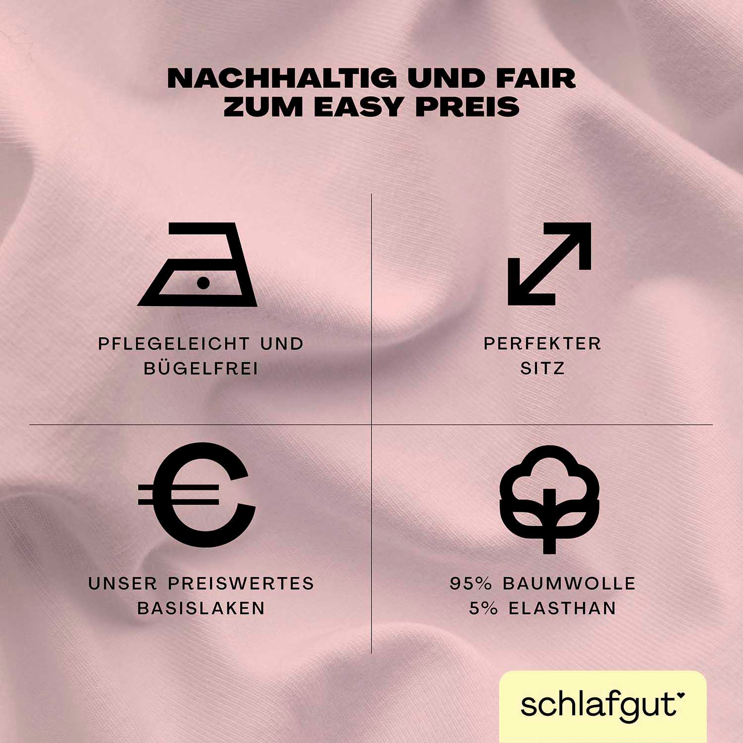 Schlafgut Spannbettlaken »EASY Jersey Elasthan«, MADE IN GREEN by OEKO-TEX®