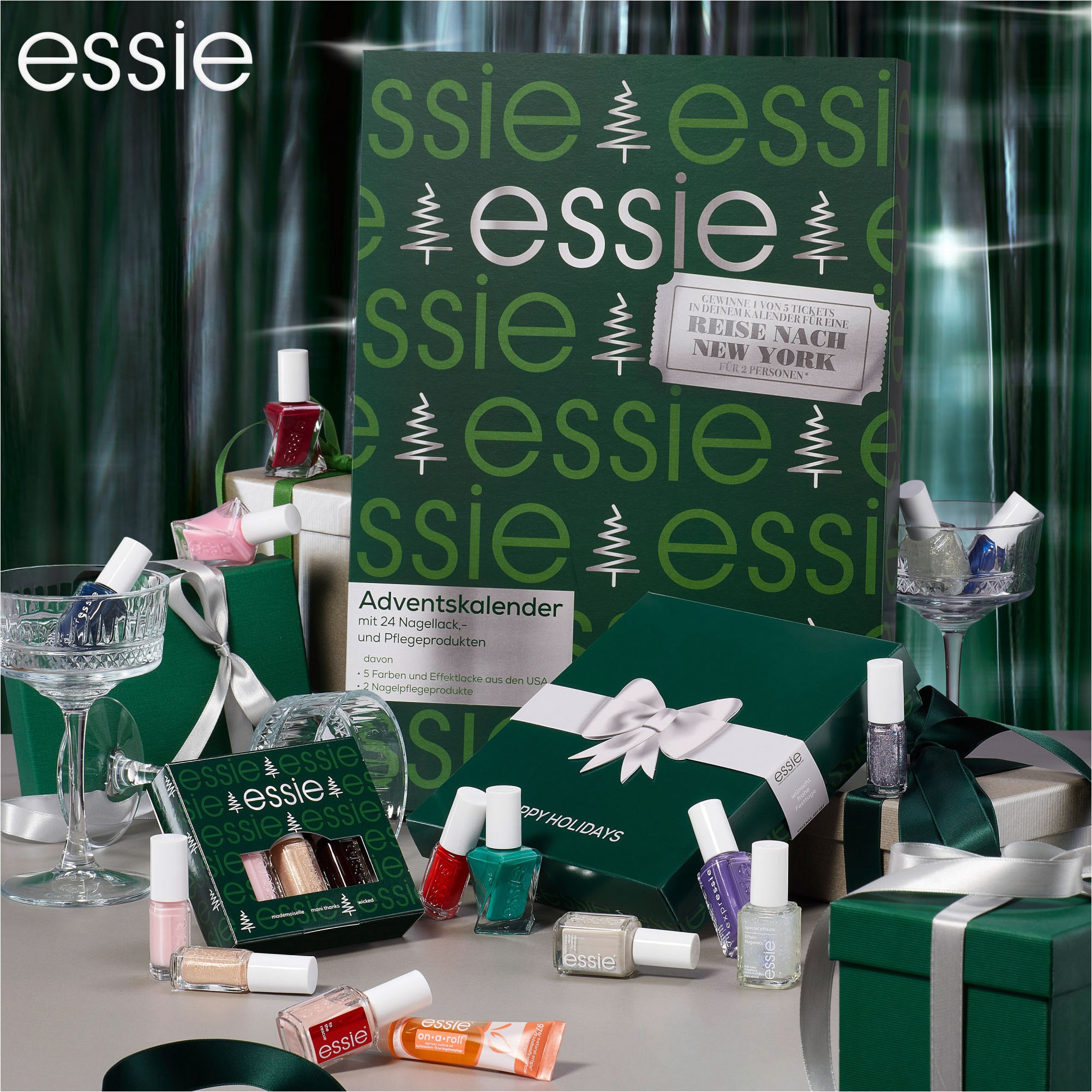 MAYBELLINE NEW YORK Nagellack-Set »Essie Nail Art Weihnachtsset«