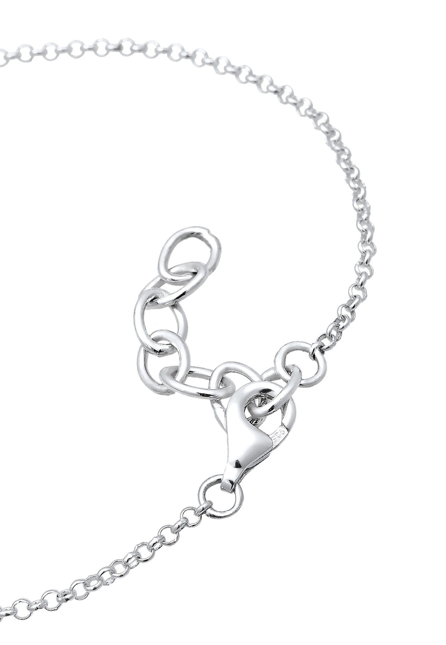 Elli Armband »Kreuz Glass Crystals Rose 925 Sterling Silber«