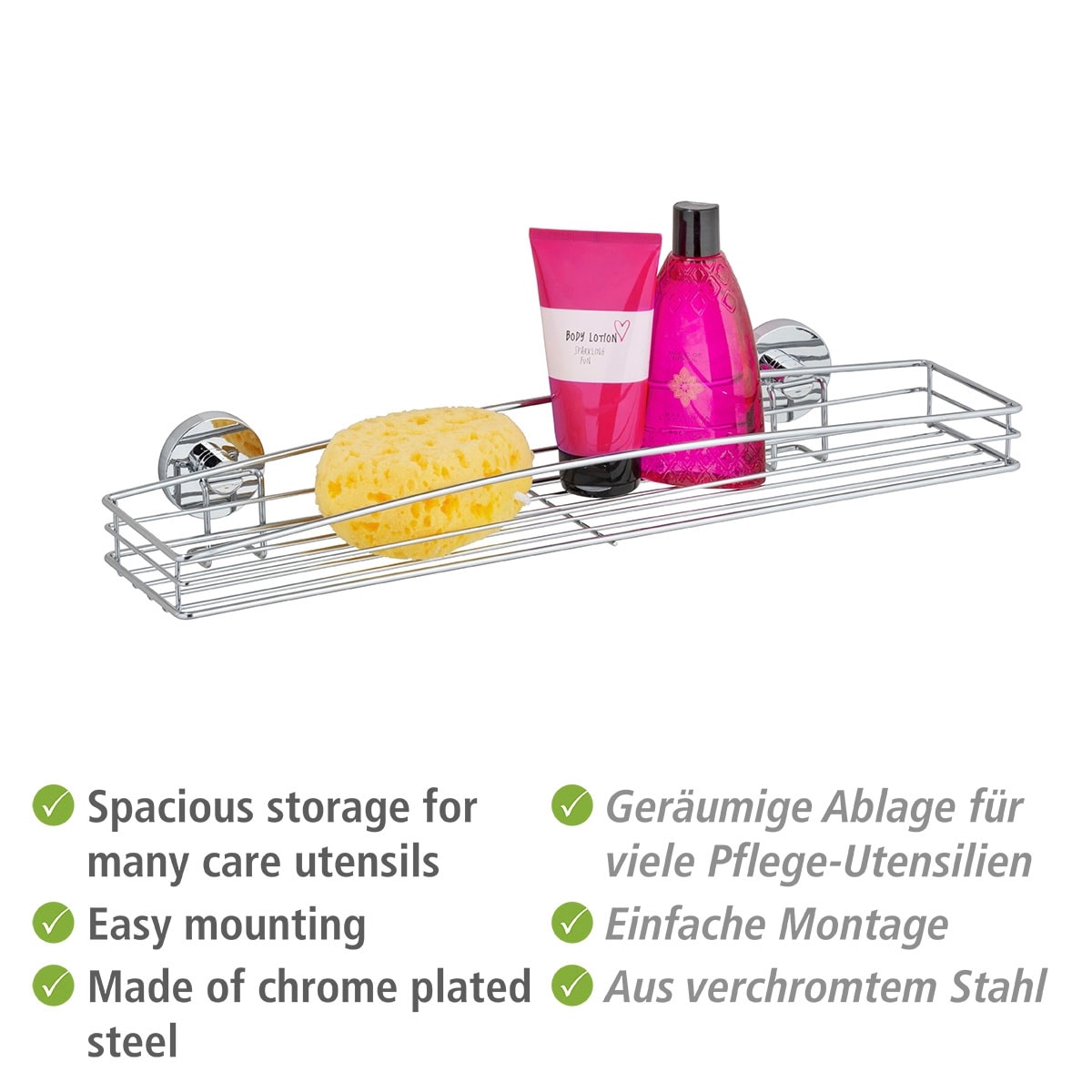 WENKO Duschablage »Milazzo«, 1 Ablage