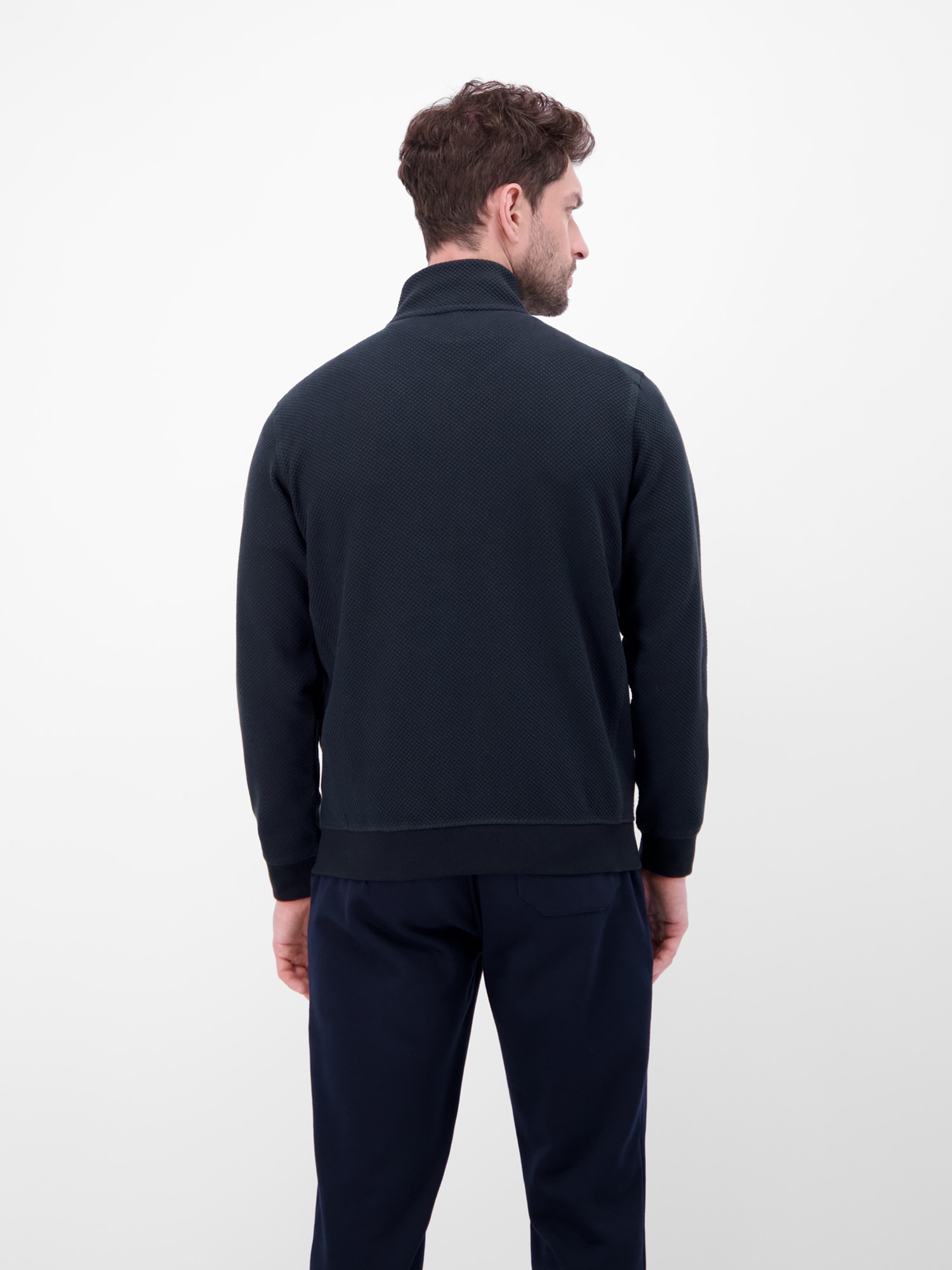 LERROS Sweatjacke »LERROS Sweatjacke aus flexiblem Baumwollmischgewebe«