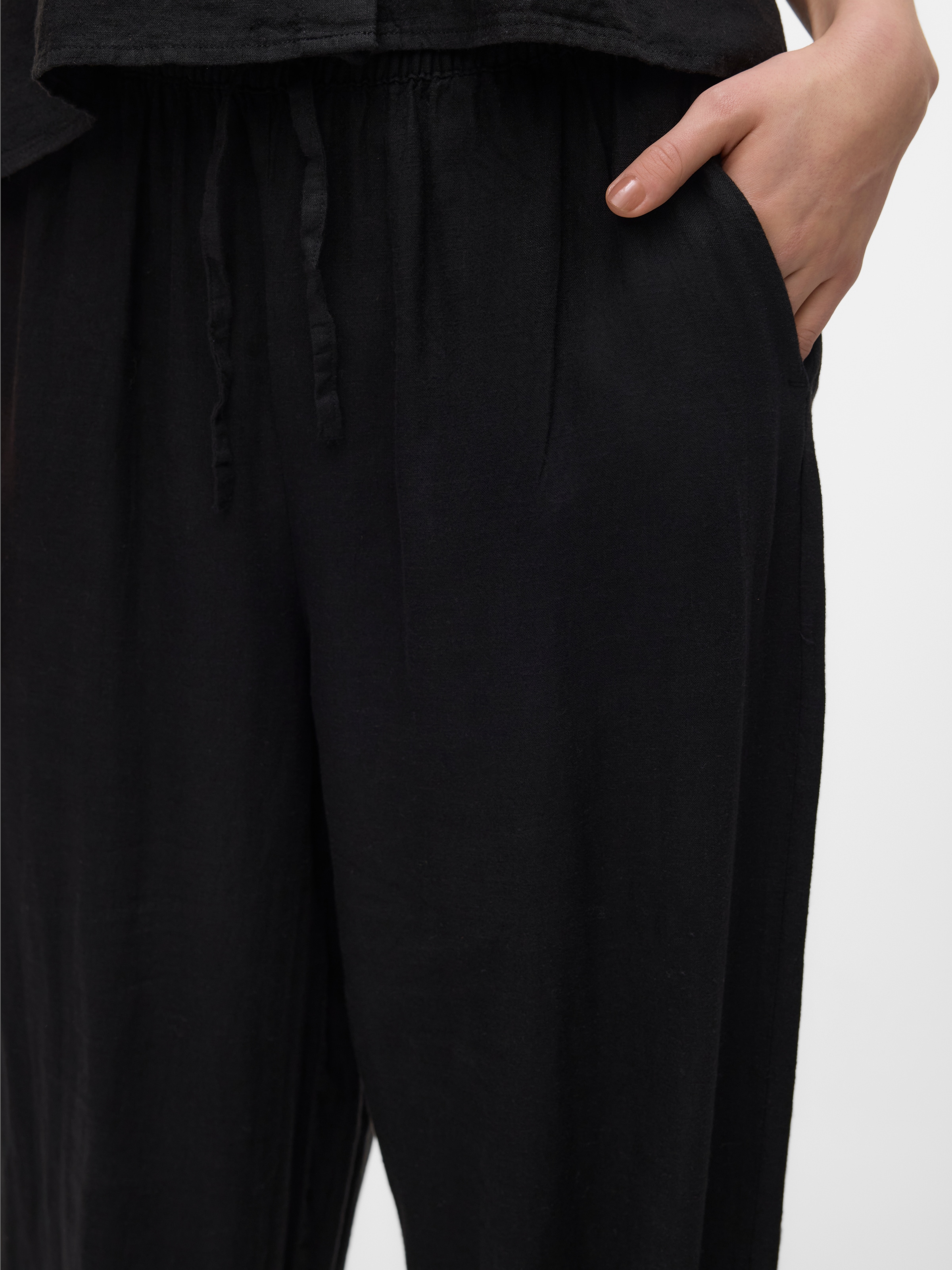 Vero Moda Schlupfhose »VMLINN LINEN PANTS WVN NOOS«  Sommerhose, mit Leinen