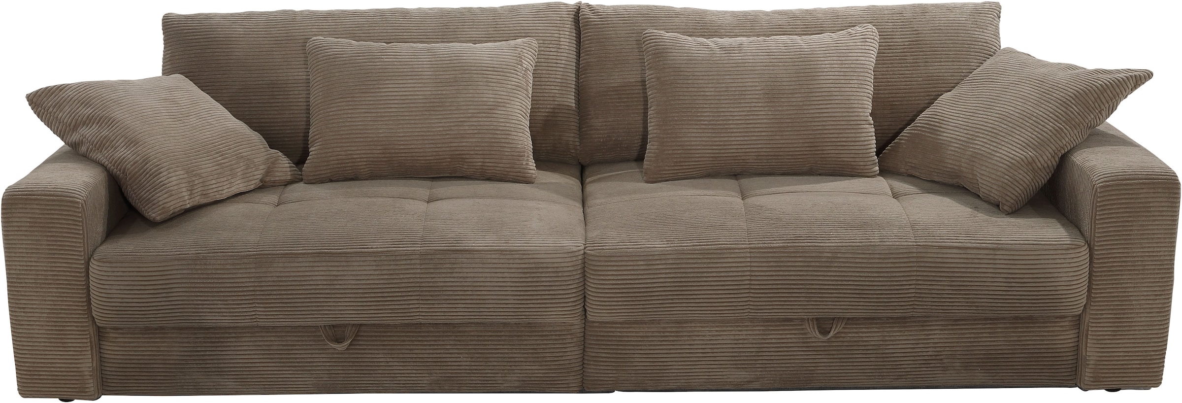 Jockenhöfer Gruppe Big-Sofa »Space« XXL, B: 284cm, 2x großer Stauraum, Wellenfederung, inkl. Kissen