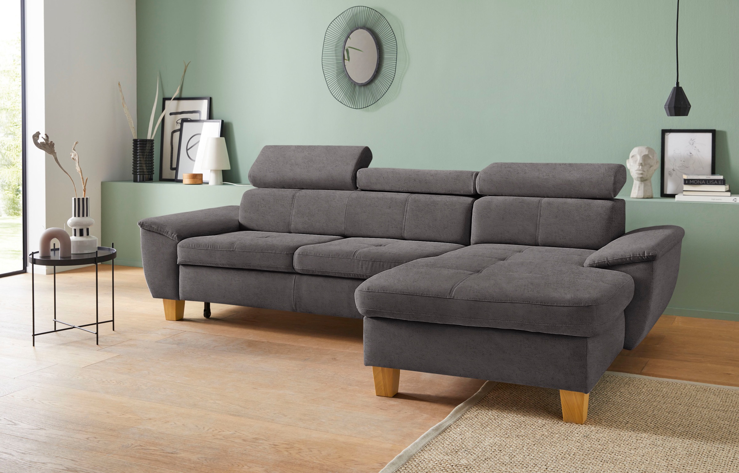exxpo - sofa fashion Ecksofa »Enya, aufwendige Detailverarbeitung, hoher Si günstig online kaufen
