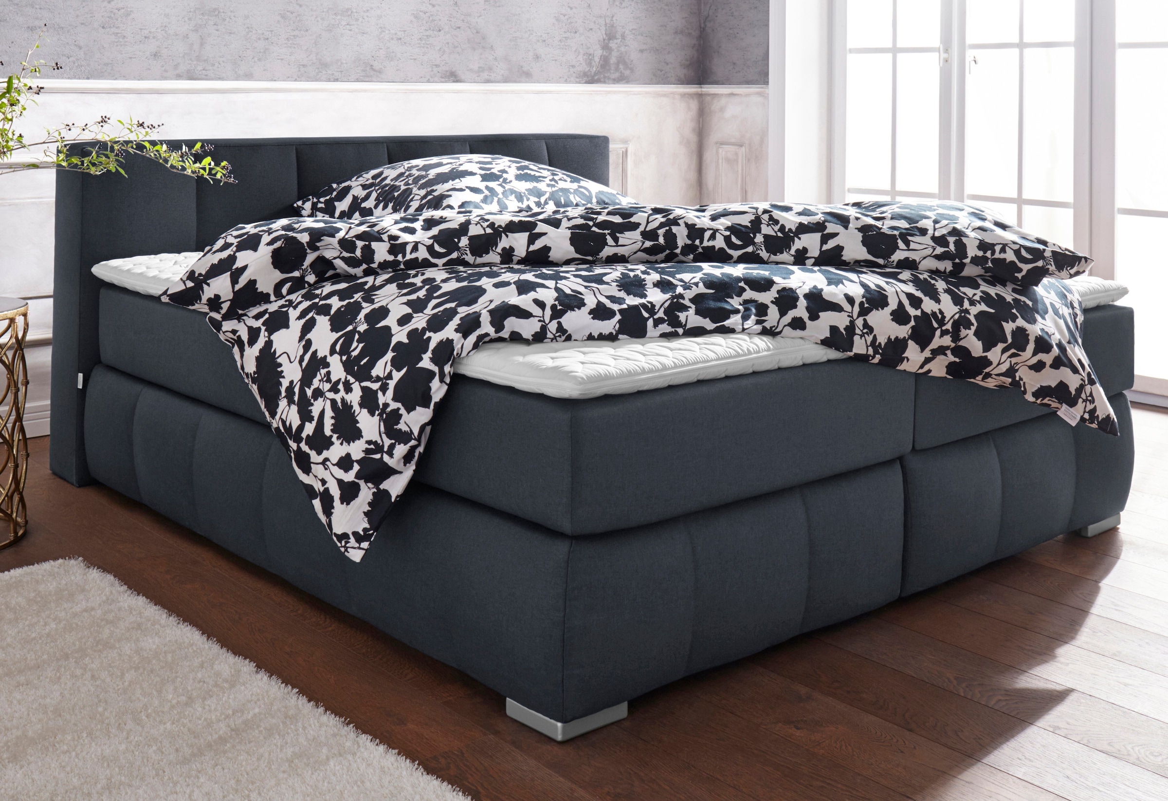 2. Bild von Guido Maria Kretschmer Home&Living Boxspringbett »Chelles«, inkl. Topper, in XXL- Überlänge 220 cm, Unterbox mit feine Wölbung