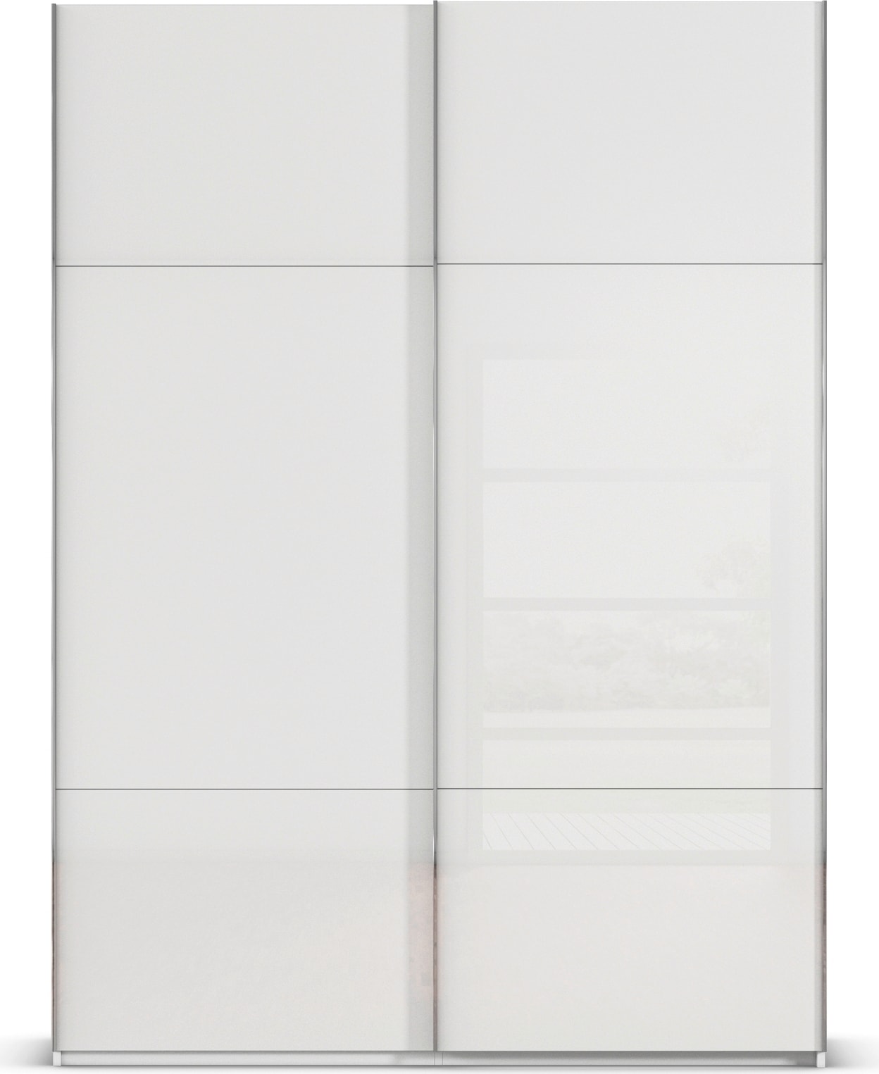 rauch Schwebetürenschrank »Kleiderschrank Schrank Garderobe Schlafzimmerschrank CONTIDO«, (in 3 verschiedenen Ausstattungen BASIC/CLASSIC/PREMIUM), aus hochwertigem Material in 6 Breiten 2 Griff-Farben MADE IN GERMANY