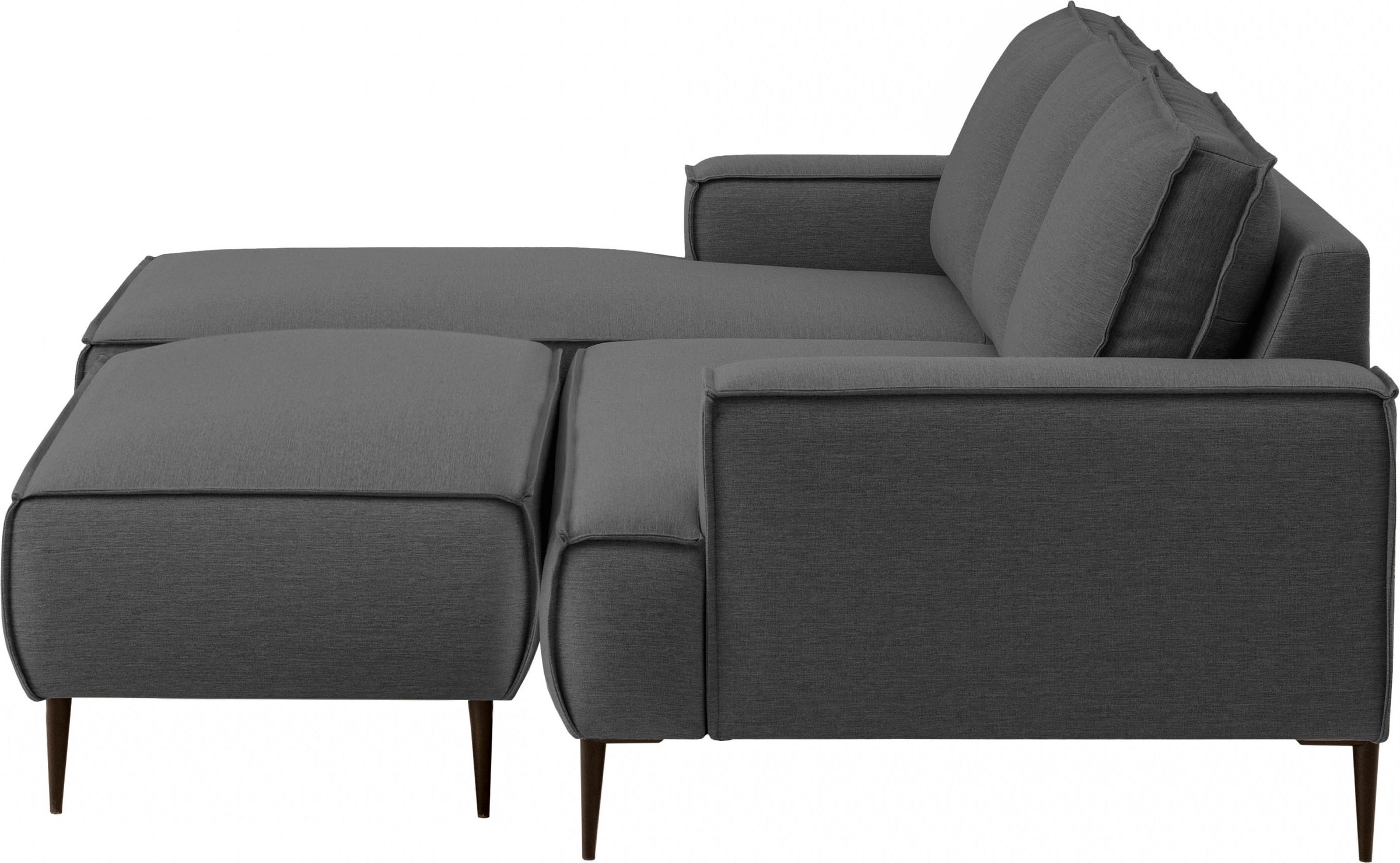andas Sitzgruppe »TVINNU, Polsterecke L-Form, Schlaffunktion, mit Hocker«, (Set, 2 tlg.), stellbar zum Schlafsofa (Krokodilverbinder)