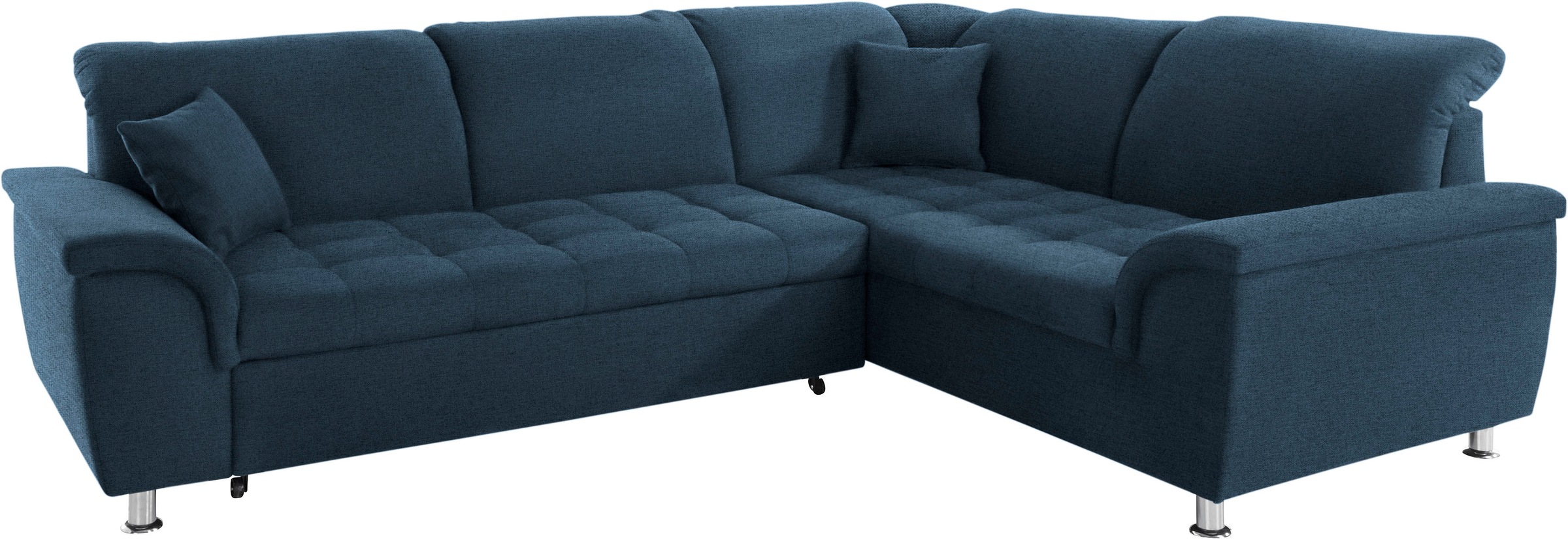 DOMO collection Ecksofa »Franzi, zeitlos und elegant, moderne Sitzheftung, günstig online kaufen