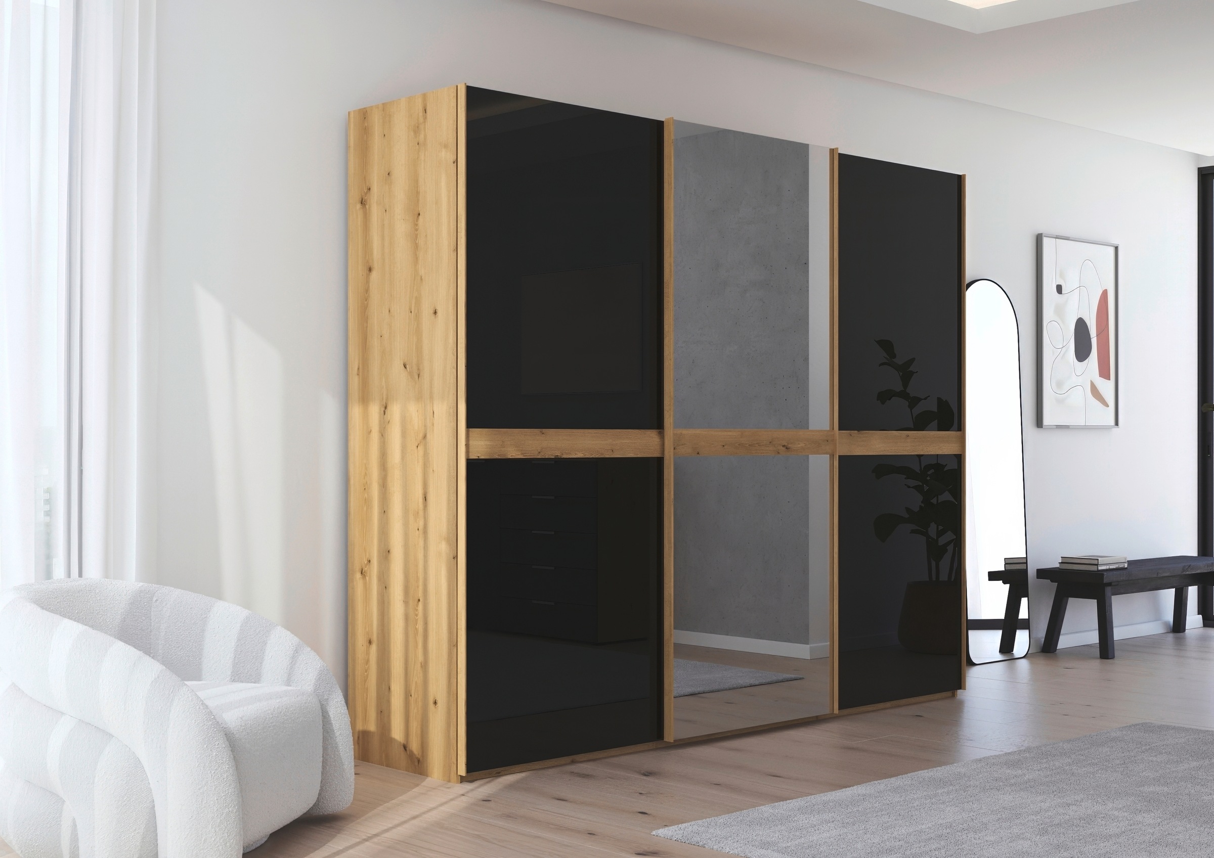 rauch Schwebetürenschrank »Kleiderschrank Schrank Garderobe Schlafzimmersch günstig online kaufen