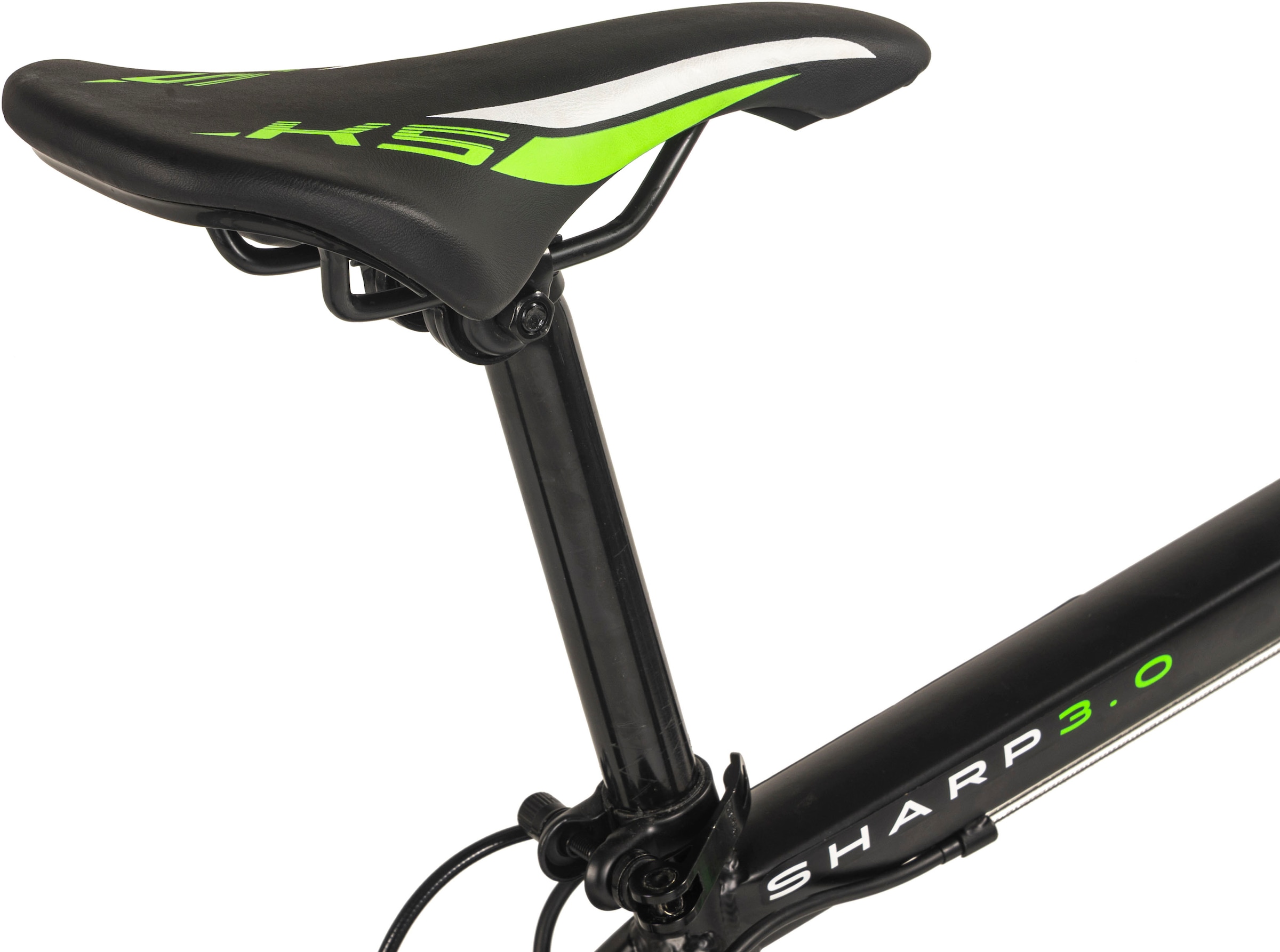 WYLD Mountainbike »Mountainbike Hardtail 26'' Sharp Schwarz-Grün 21 Gänge RH 46 bzw. 51cm«, 21 Gang, Kettenschaltung