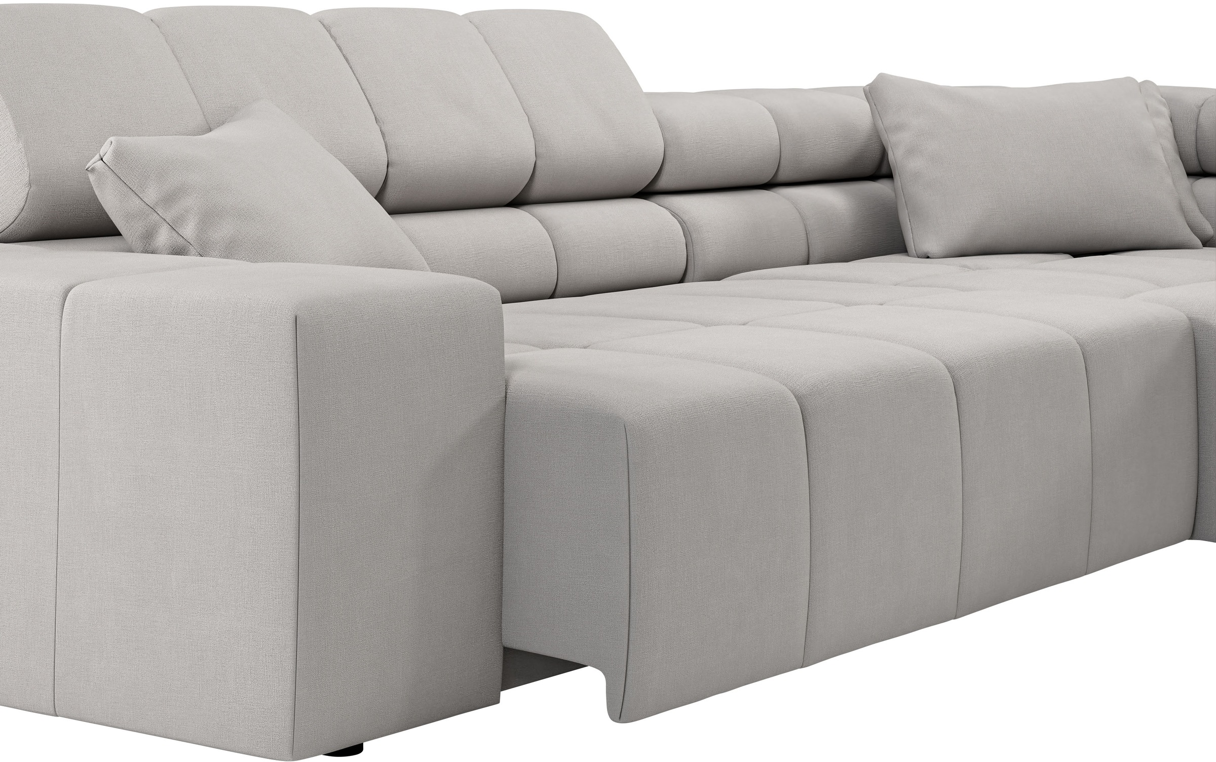 INOSIGN Ecksofa »Ancona incl. Kopfteilverstellung, OTTOs Choice, Breite 319cm, L-Form«, wahlweise motorische Sitztiefenverstellung, auch in Cord + Easy Care