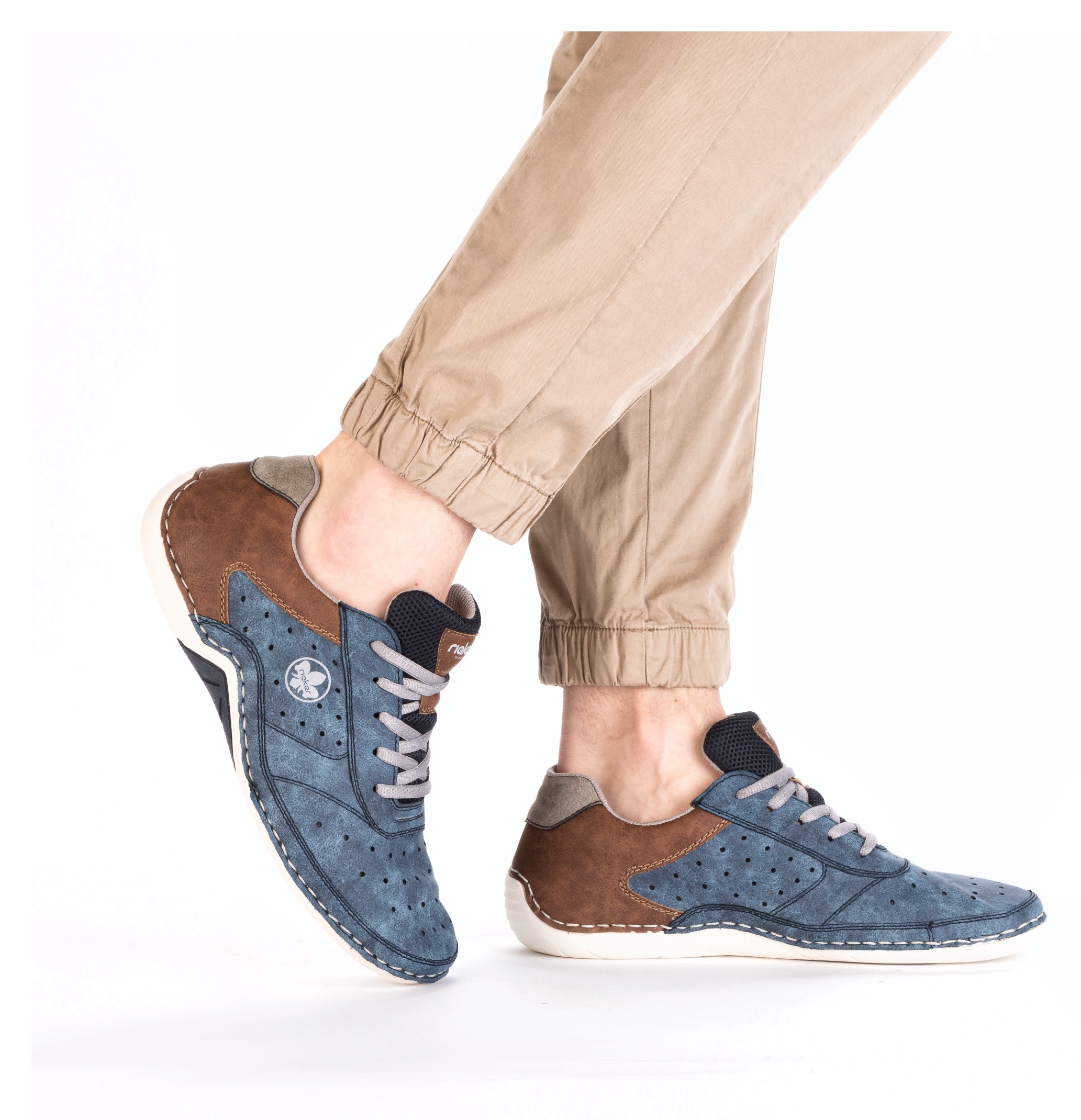 Rieker Sneaker  , Schnürschuh, Halbschuh, Freizeitschuh mit MemoSoft-Innensohle