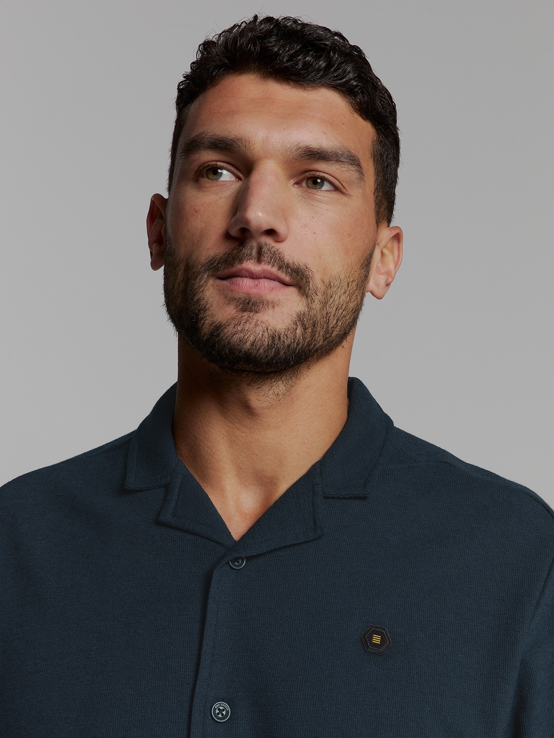 NO EXCESS Langarmhemd »No Excess Jersey-Hemd«