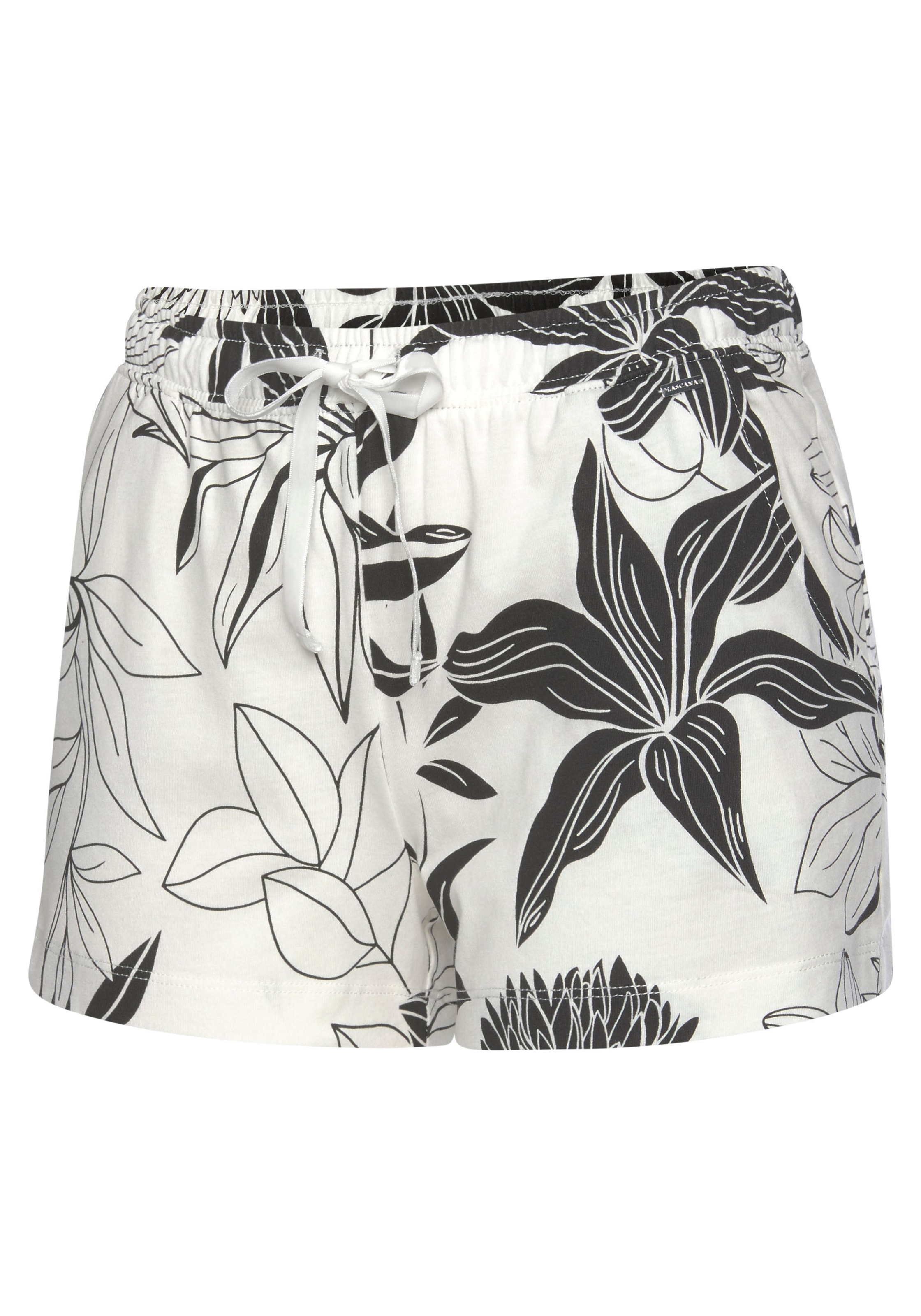 LASCANA Schlafshorts, mit floralem Druck